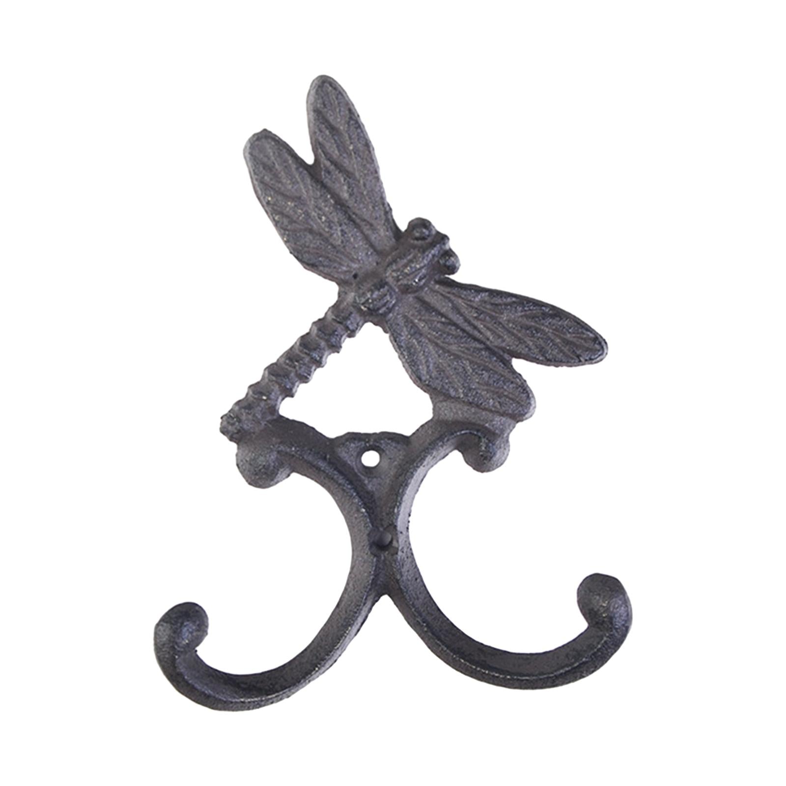 Wall Hook Wall Mount Heavy Duty Home Decoration Key Hook for Bag Jacket Keys Dragonfly