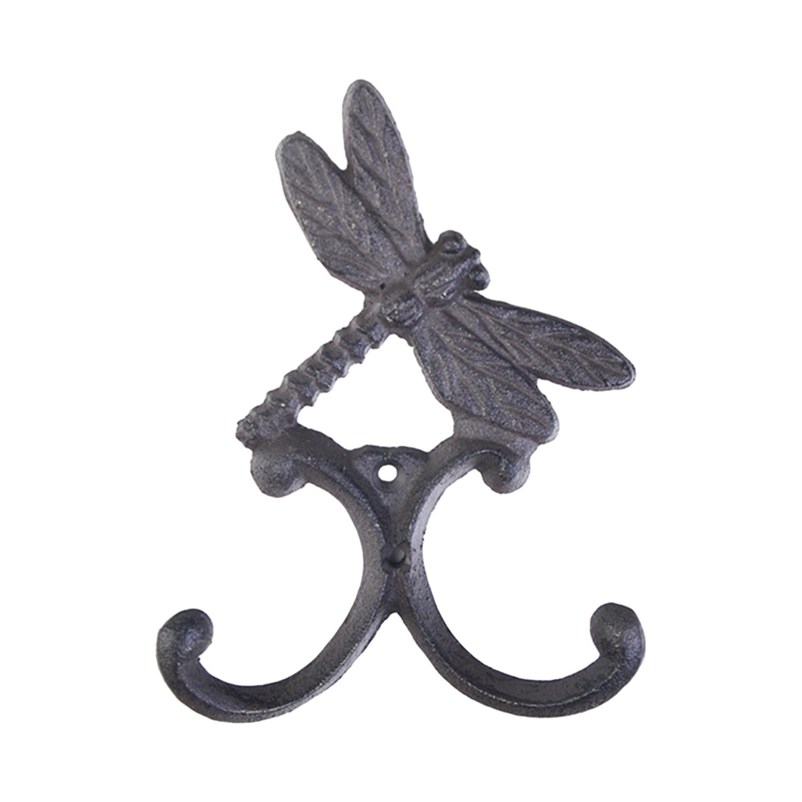 Wall Hook Wall Mount Heavy Duty Home Decoration Key Hook for Bag Jacket Keys Dragonfly