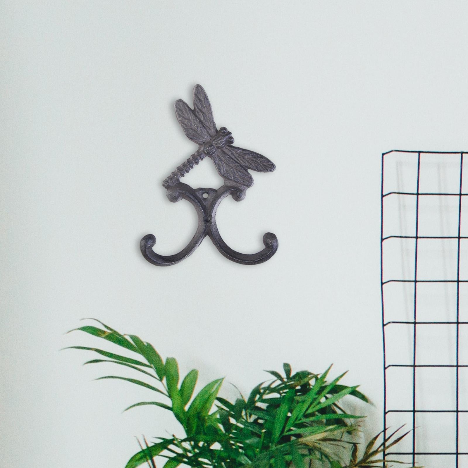 Wall Hook Wall Mount Heavy Duty Home Decoration Key Hook for Bag Jacket Keys Dragonfly