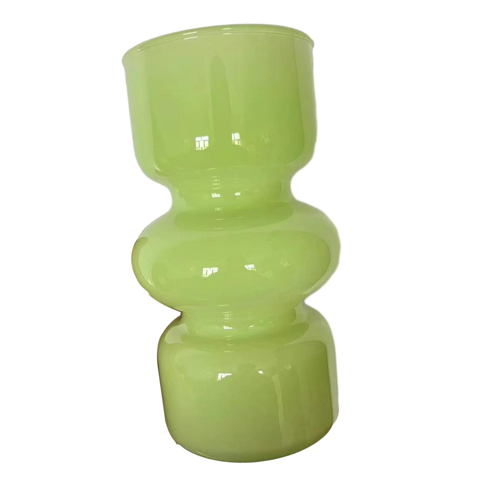 Clear Glass Vase Nordic Decorative Art Vases for Bedroom Living Room Kitchen green