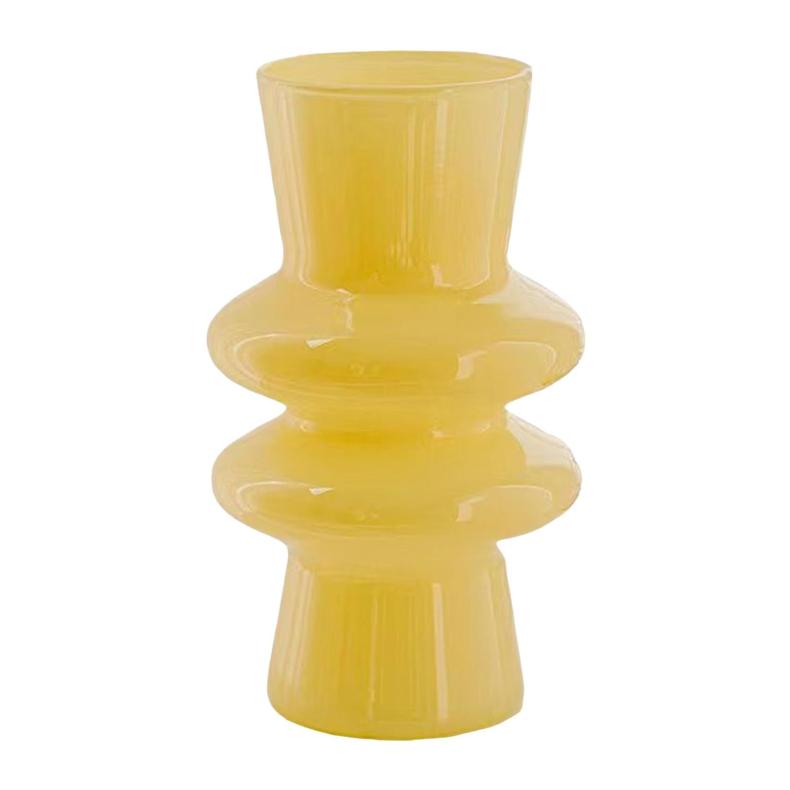 Glass Flower Vase Bud Vase Modern Decorative Vases for Desktop Office Indoor