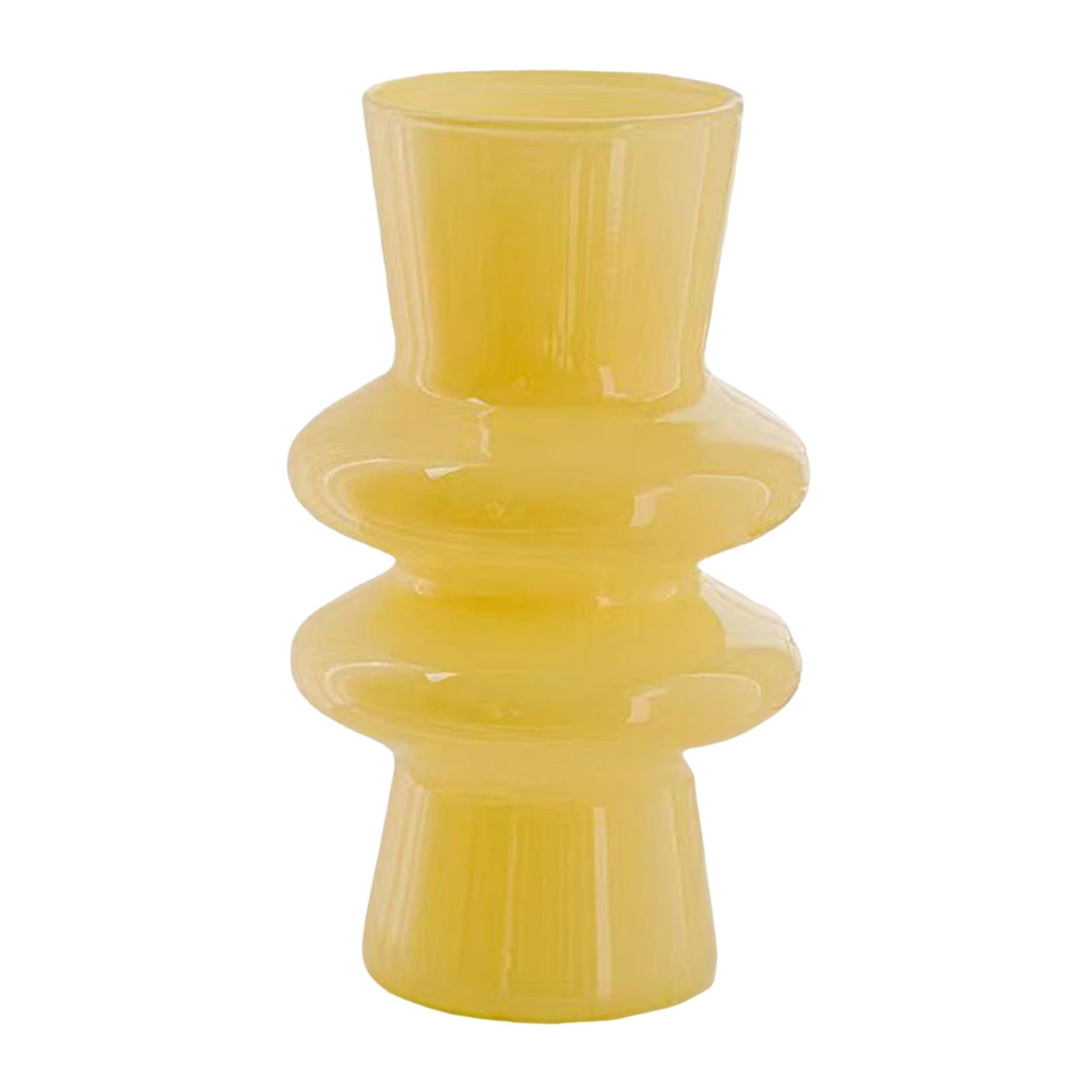Glass Flower Vase Bud Vase Modern Decorative Vases for Desktop Office Indoor