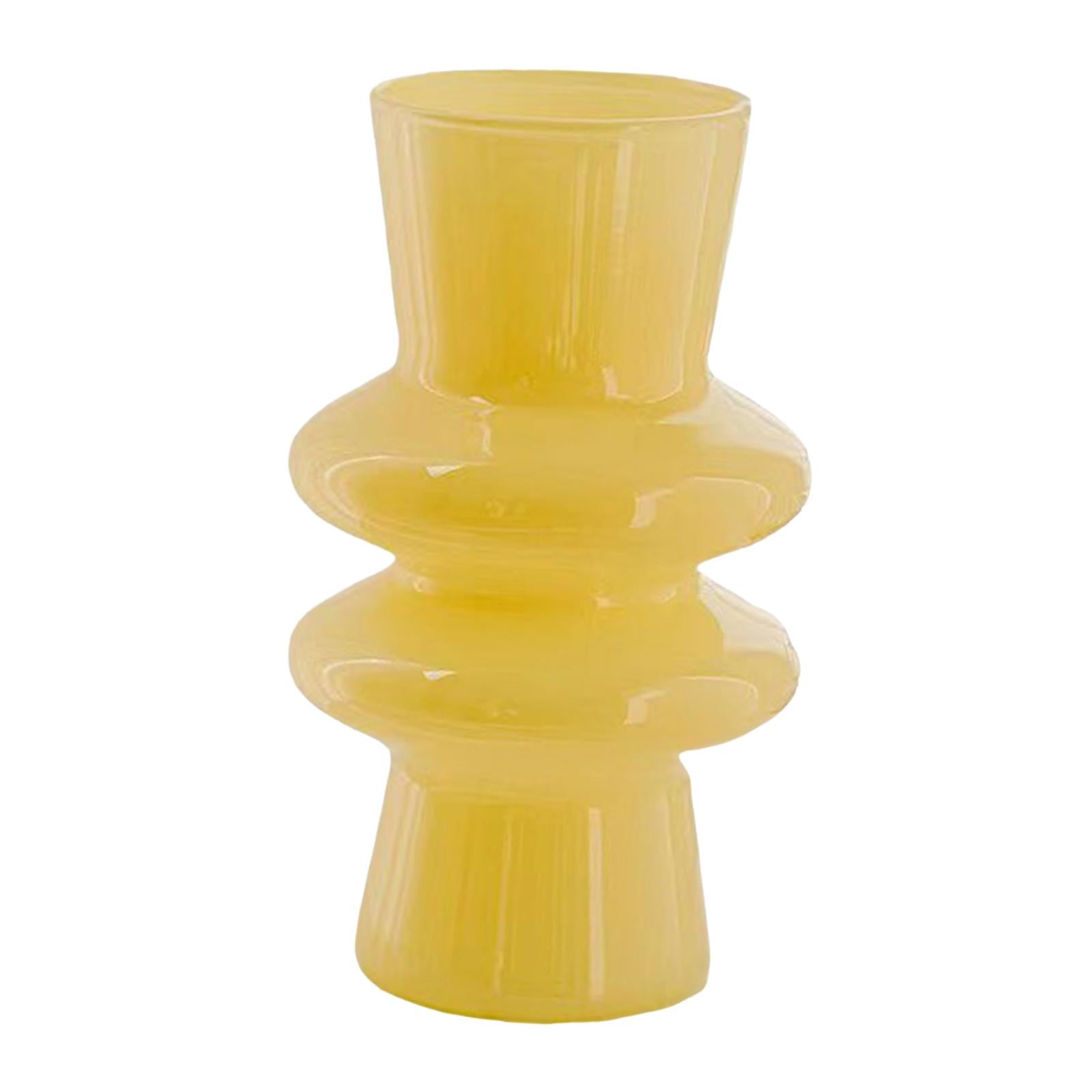 Glass Flower Vase Bud Vase Modern Decorative Vases for Desktop Office Indoor