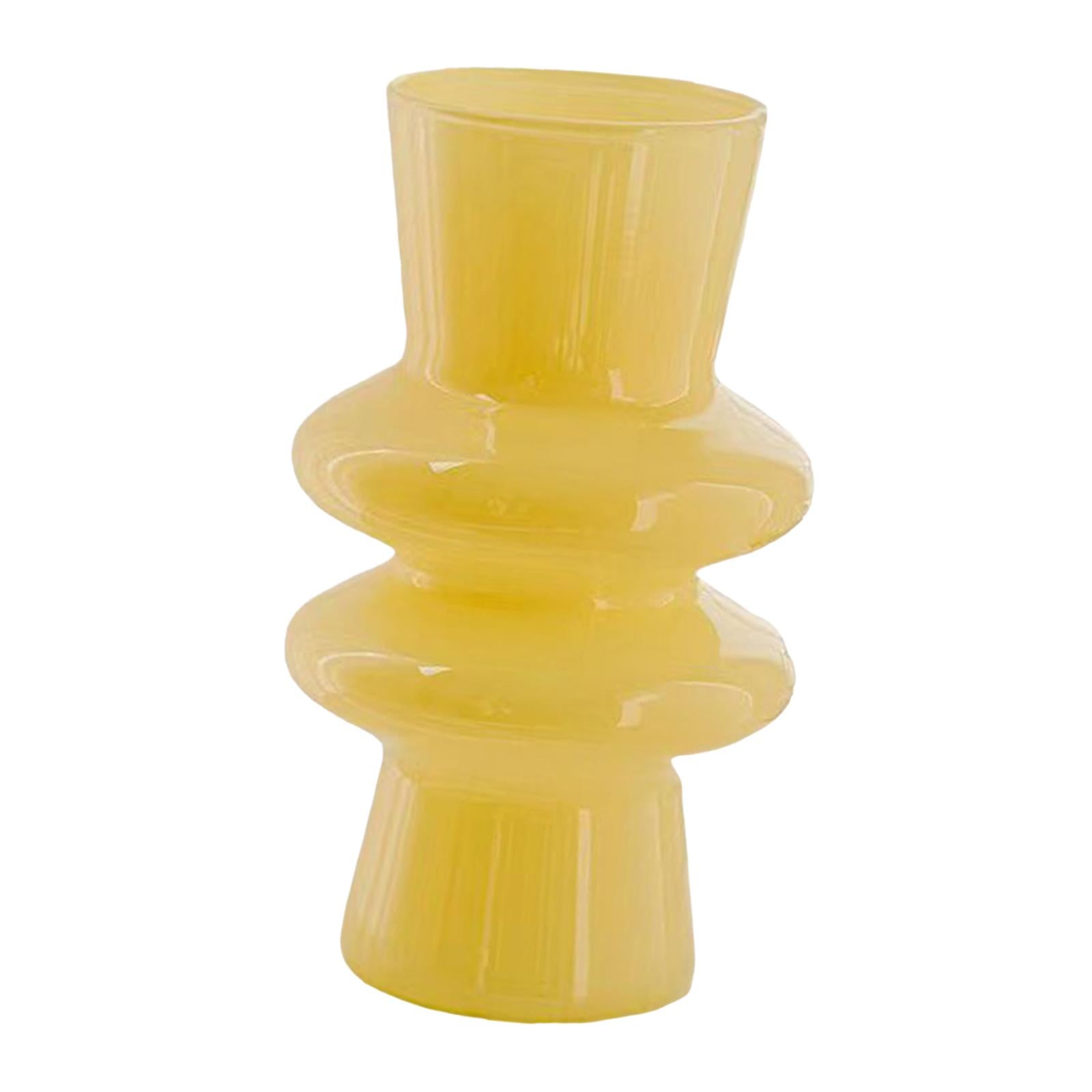 Glass Flower Vase Bud Vase Modern Decorative Vases for Desktop Office Indoor