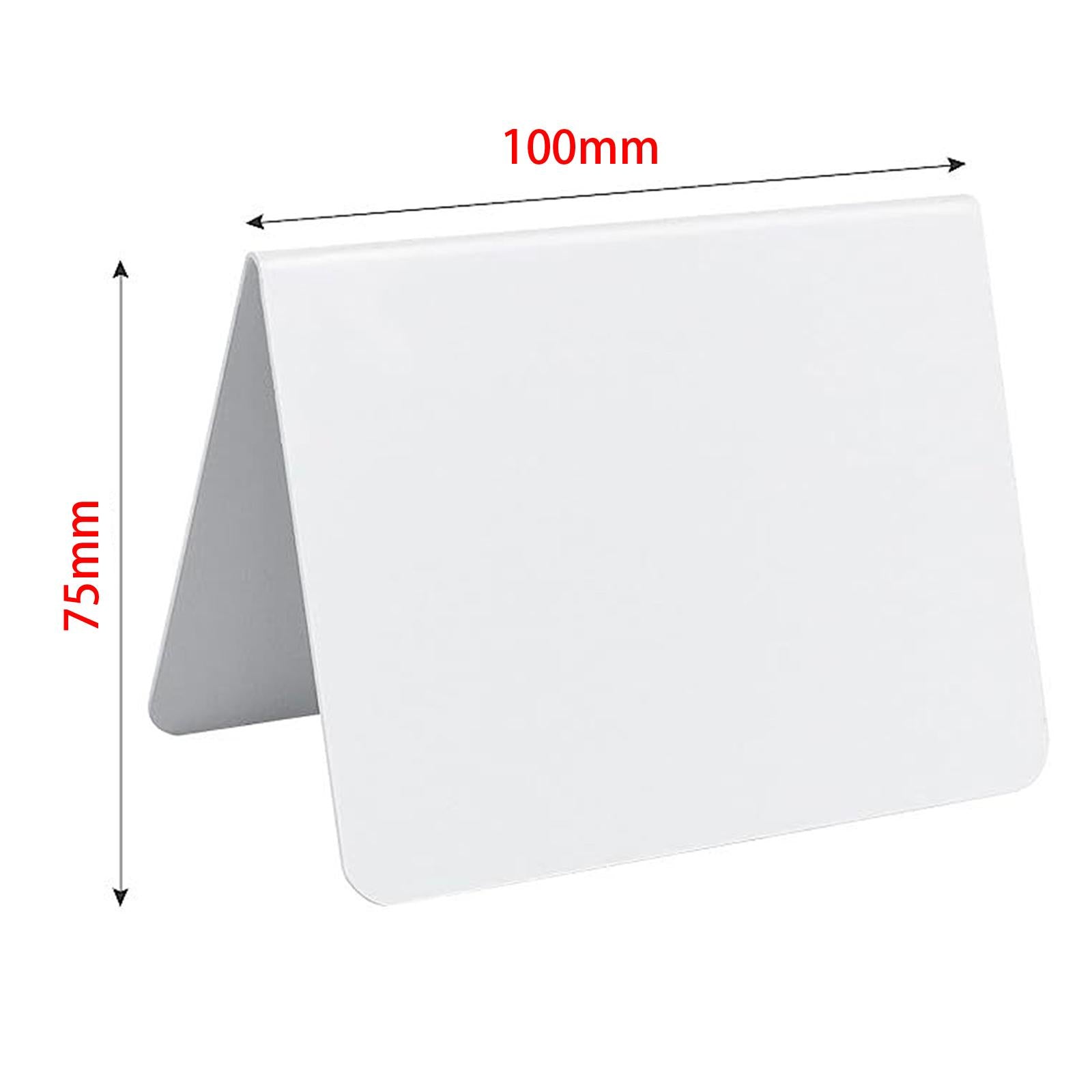 12Pcs Message Number Tag Signs Reusable Table Signs for Bakery Table Numbers White