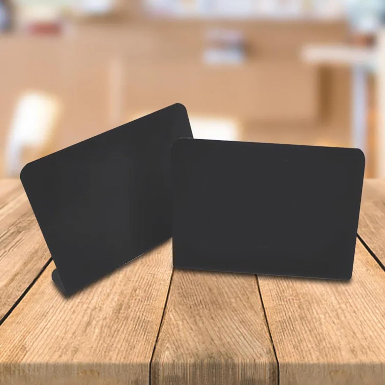 12x Mini Chalkboards Signs L Shaped Rustic Blackboard Tag Message Board Sign