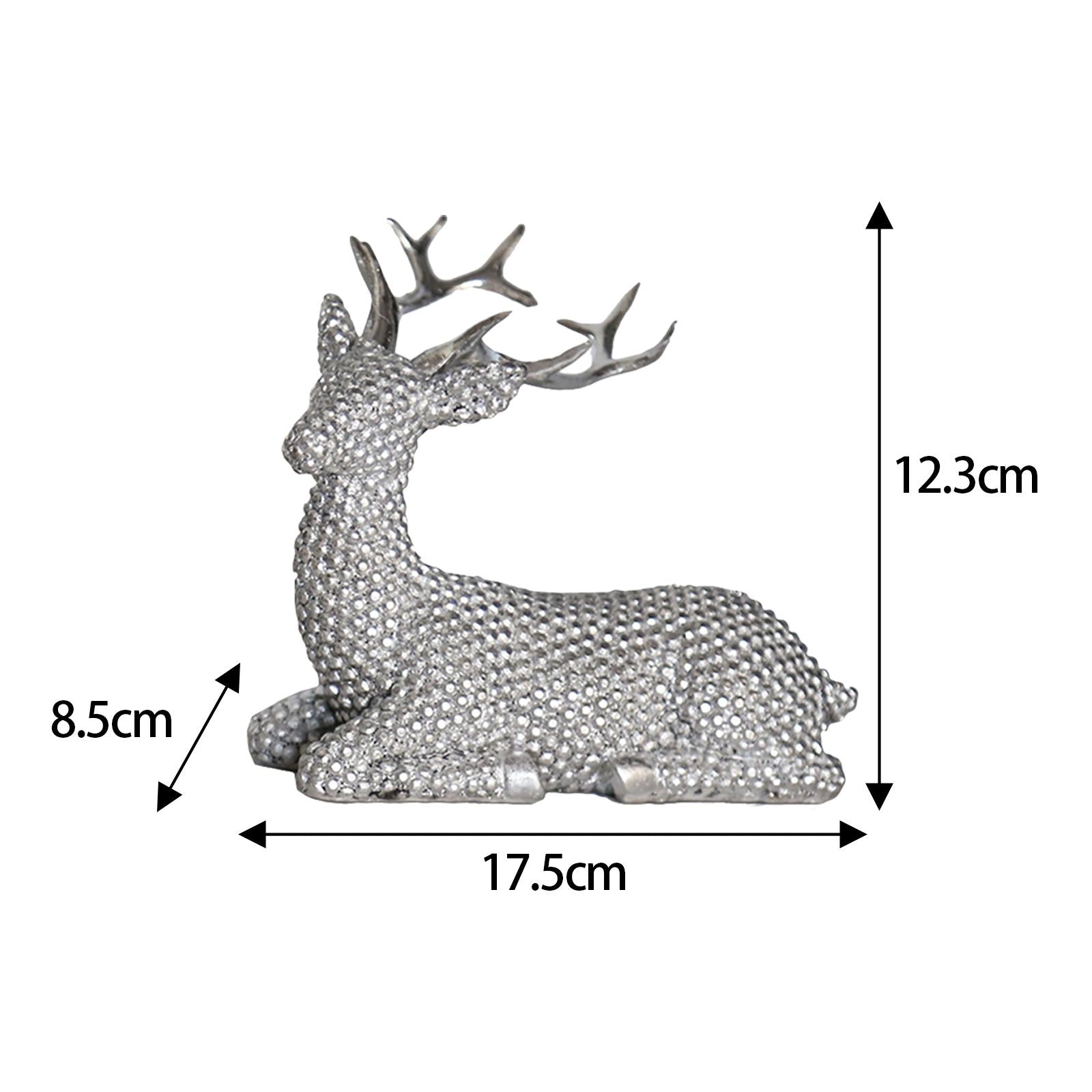 Deer Statue Decor Desk Decoration Ornament for Shelf Hallway Home Decoration