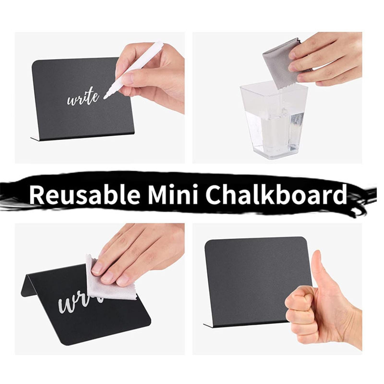 20Pcs Mini Chalkboard Signs for Food Reserved Table Signs for Table Numbers