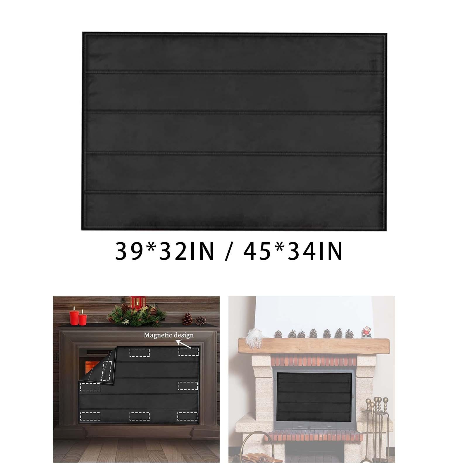 Fireplace Blanket for Heat Loss Inside Fireplace Fireplace Draft Cover 99cmx81cm