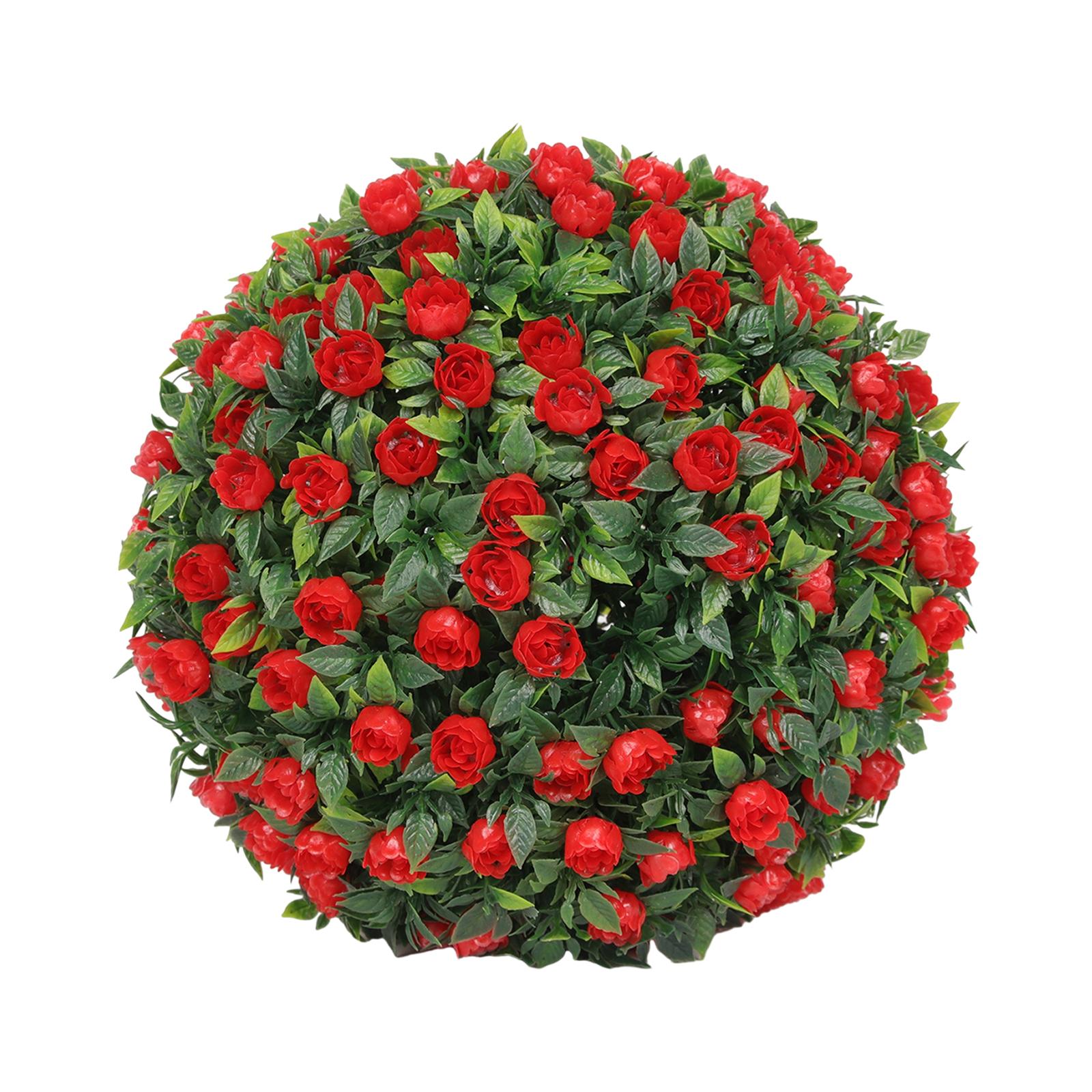 Simulation Plant Flower Hanging Topiary Ball 7.8inch Elegant for Coffee Shop Style B