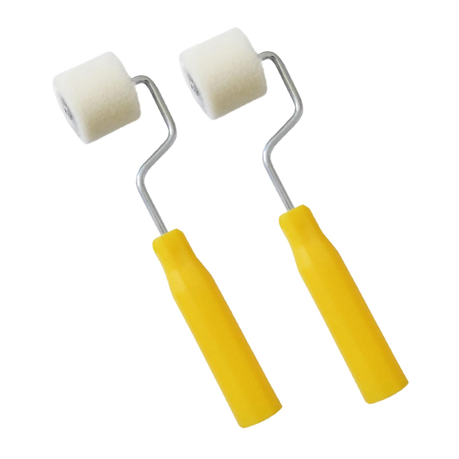 2Pcs Mini Paint Rollers Wool Covers for Interior Details Wall Painting Tools