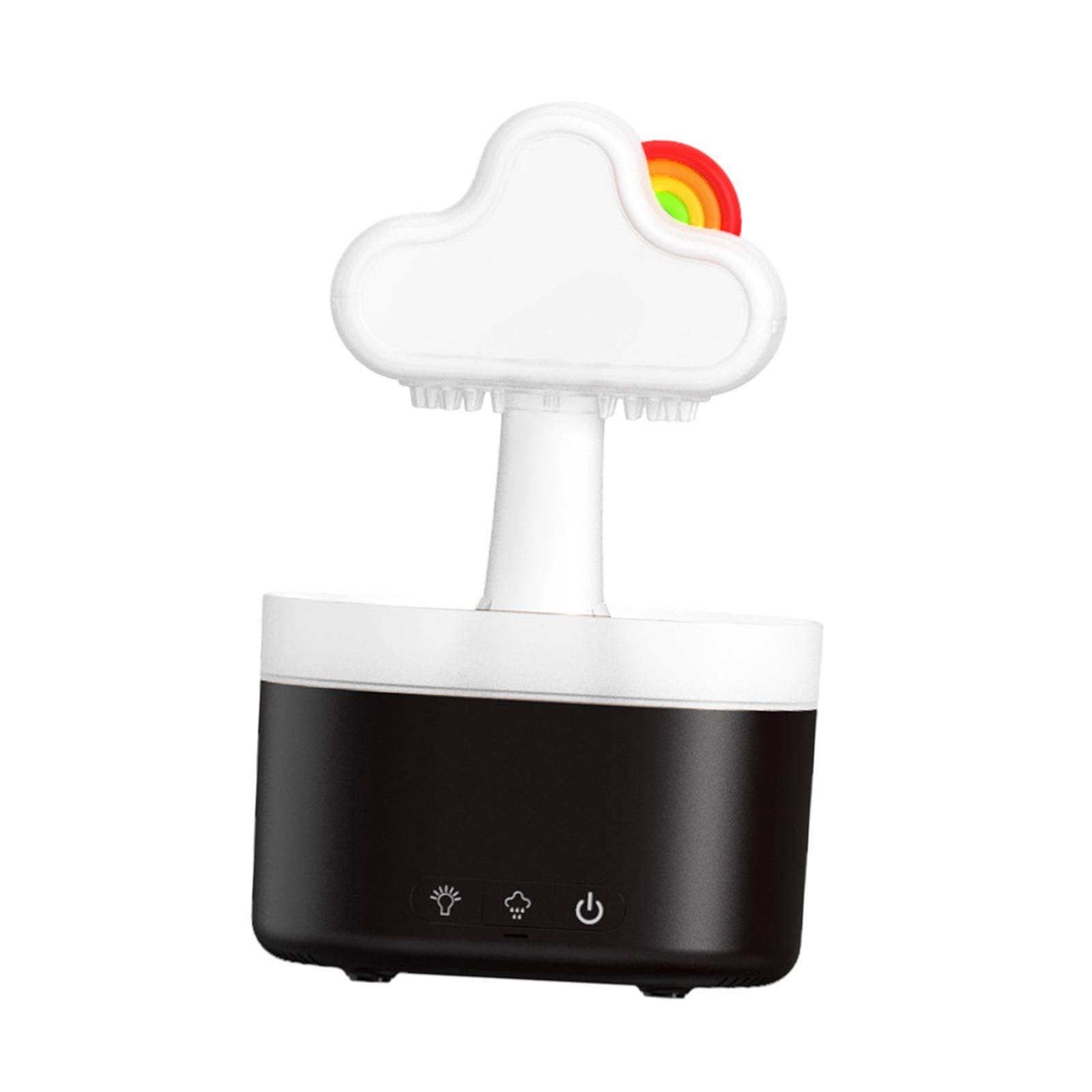 Raining Cloud Night Light USB Aroma Essential Oil Diffuser for Office Black