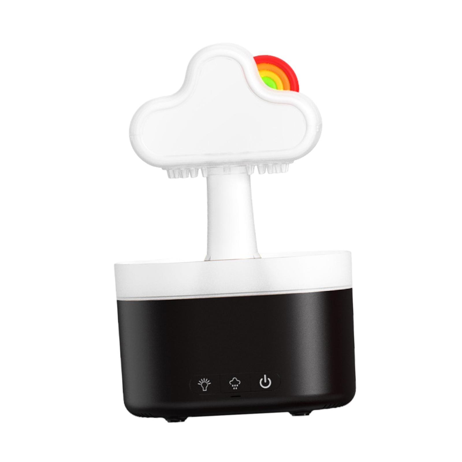 Raining Cloud Night Light USB Aroma Essential Oil Diffuser for Office Black