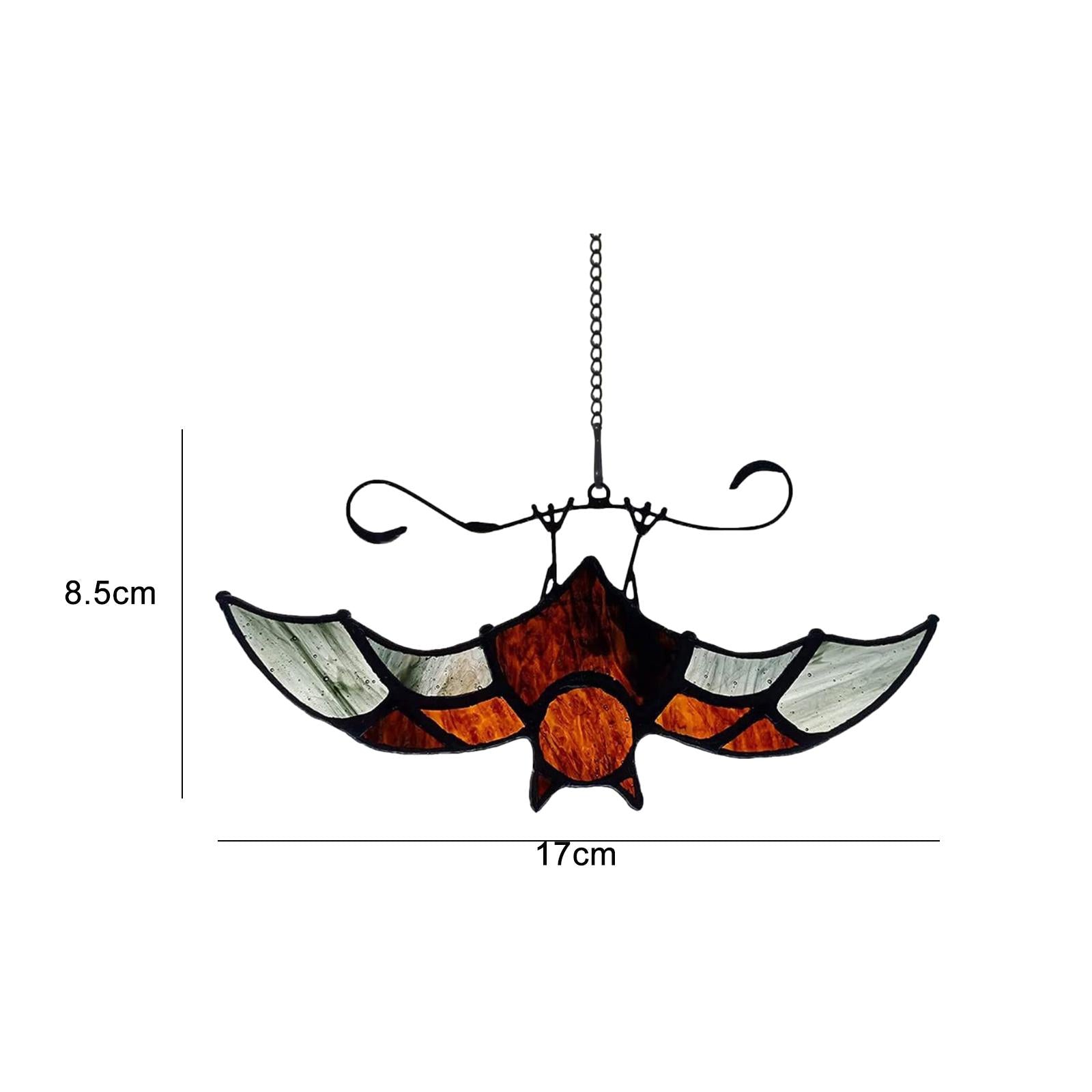 Halloween Upside Down Bat Acrylic Hanging Pendant Ornament Colorful for Kids