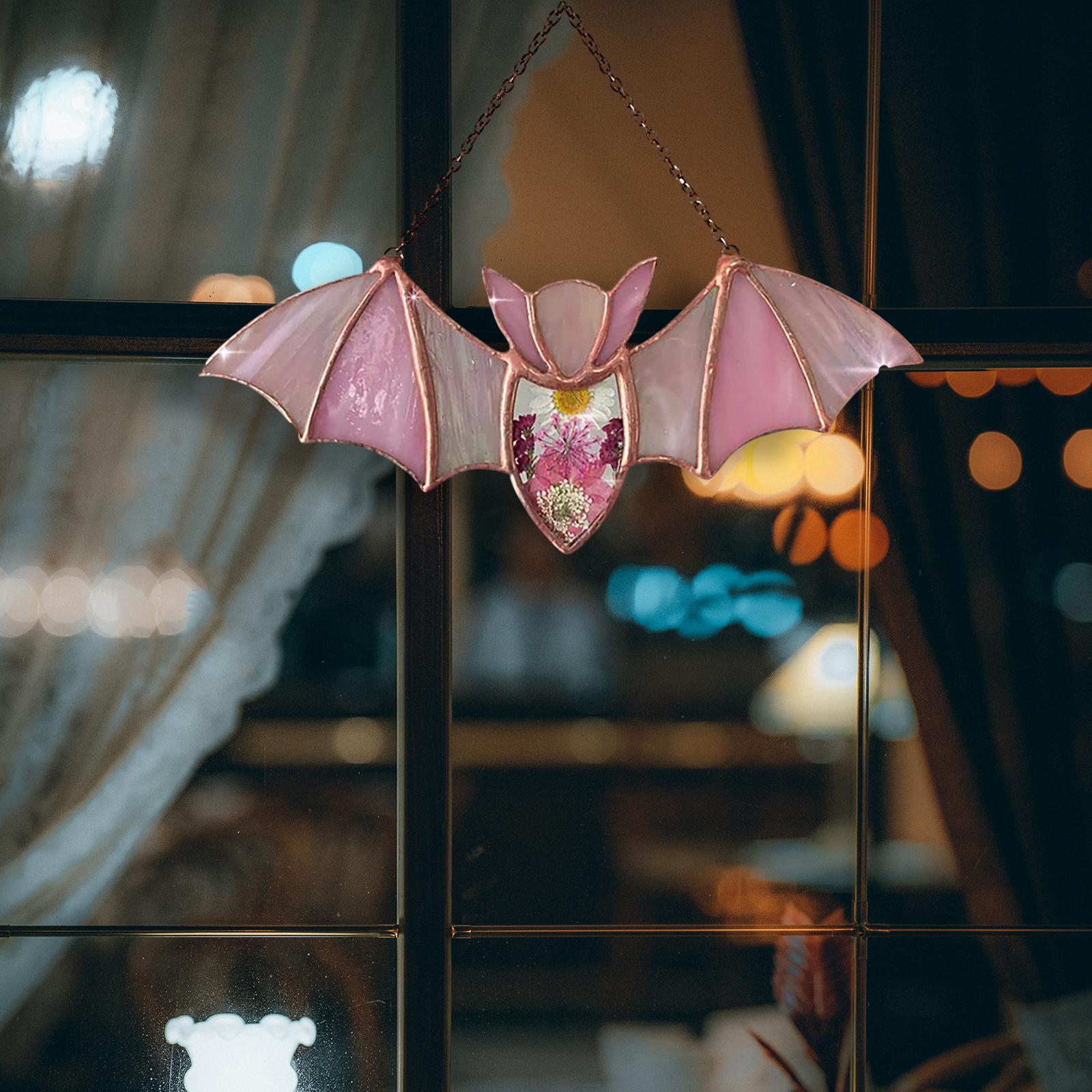 Halloween Bat Acrylic Hanging Pendant Ornament Durable for Housewarming Gift