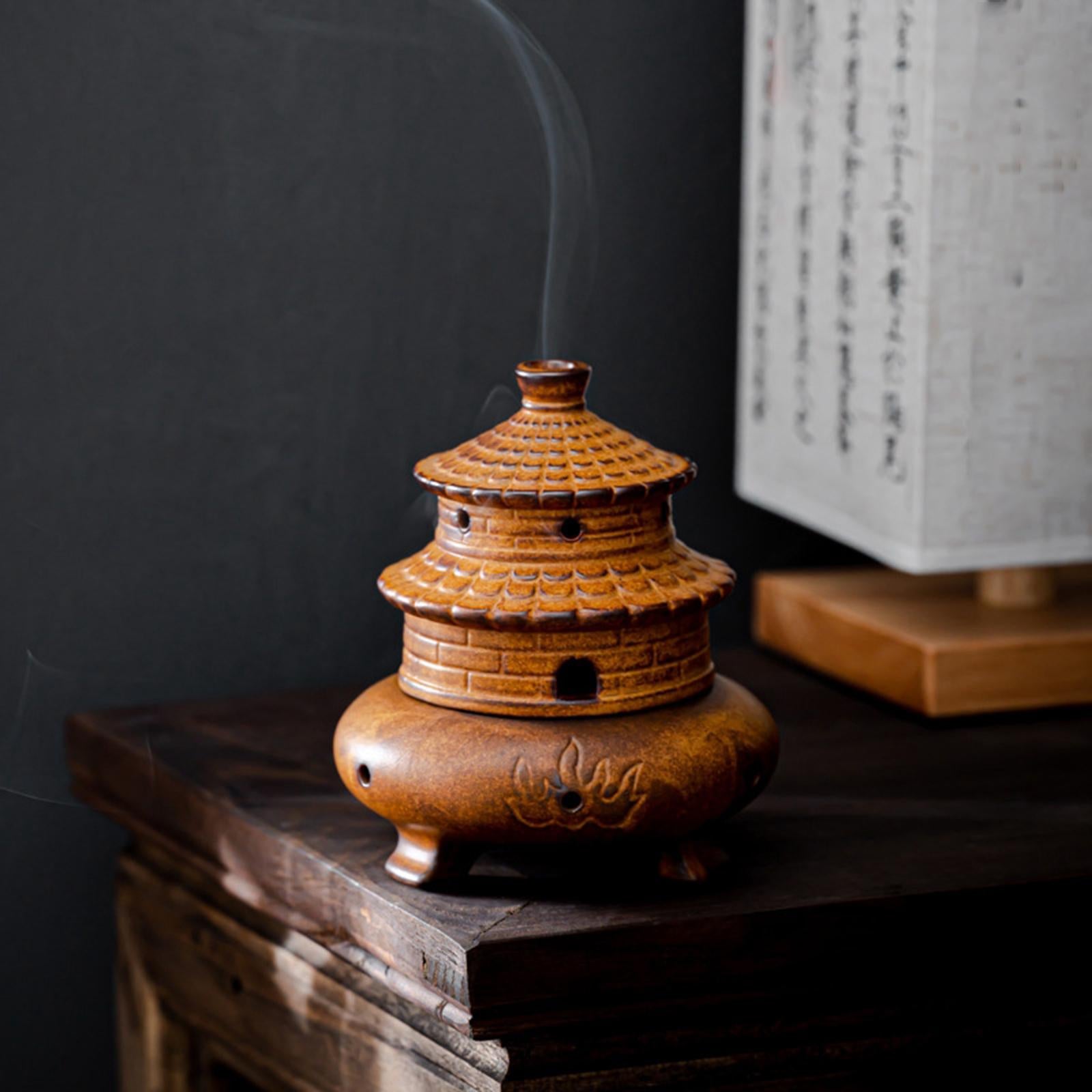 Incense Burner Vintage Censer for Table Centerpieces Living Room Yoga Studio