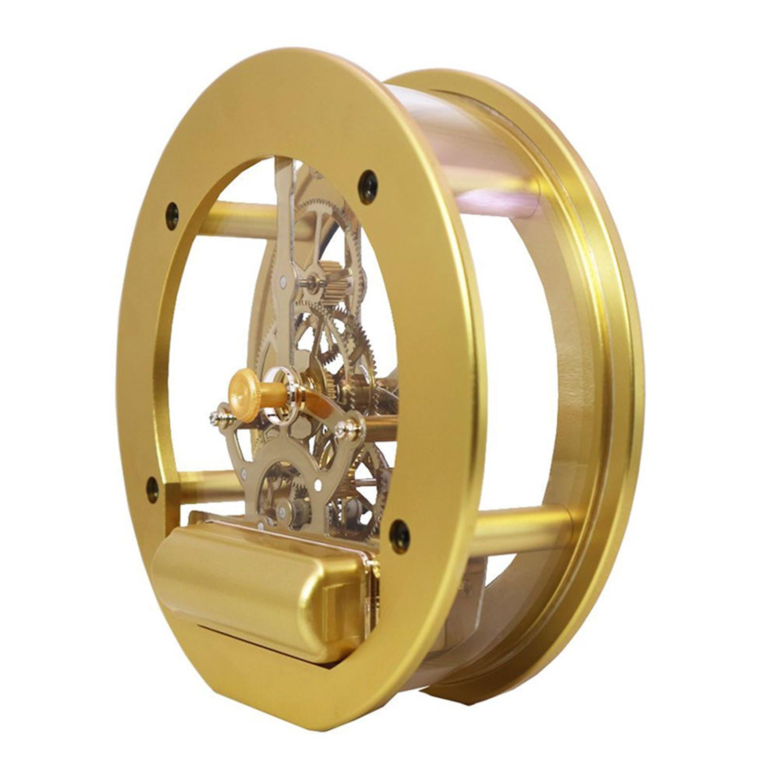 Tabletop Clock Round Classic Timepiece for Living Room Home Decor Desk Shelf
