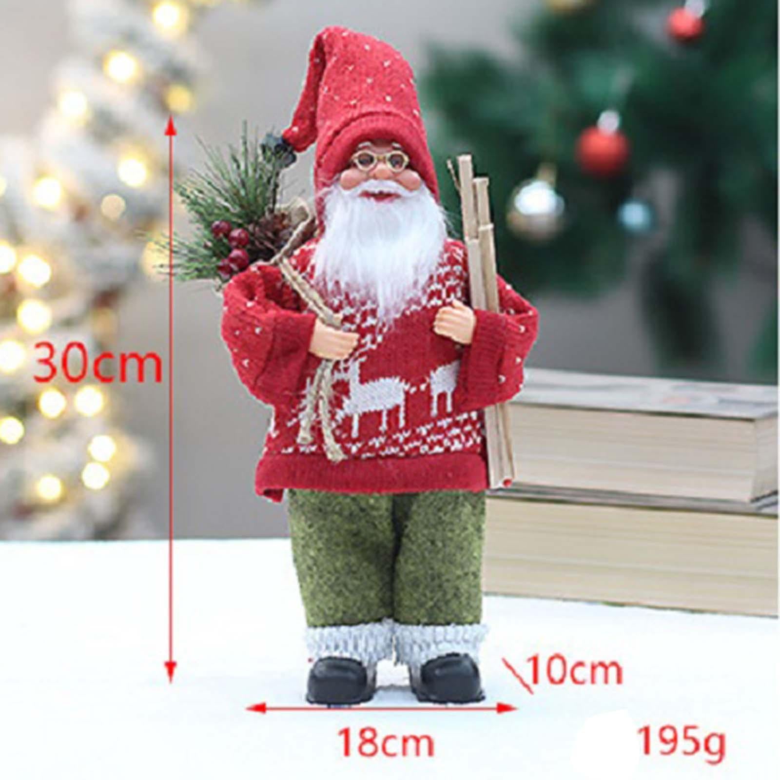 Santa Claus Decorations for New Year Gifts Indoor Outdoor Holiday Decoration Style A