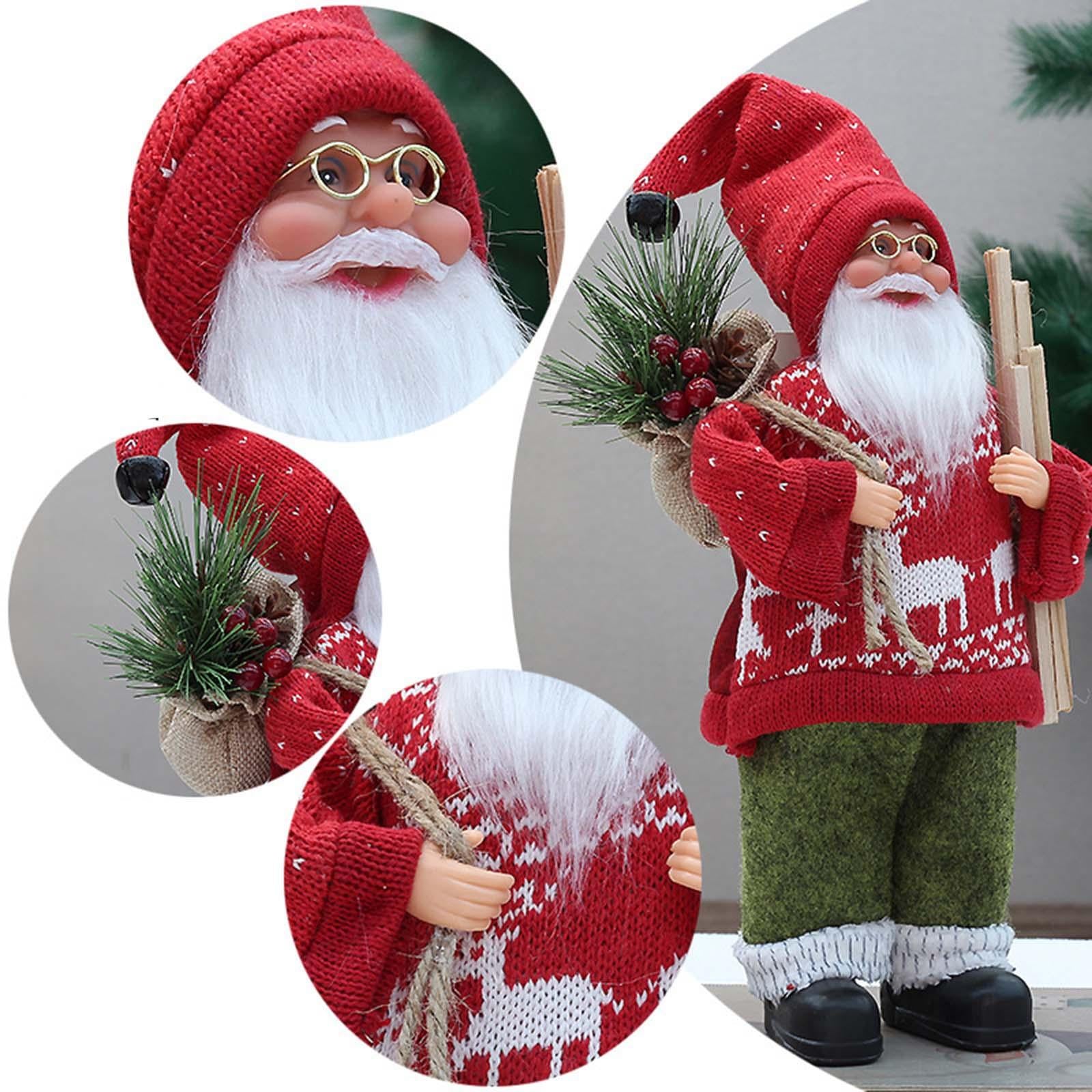 Santa Claus Decorations for New Year Gifts Indoor Outdoor Holiday Decoration Style A