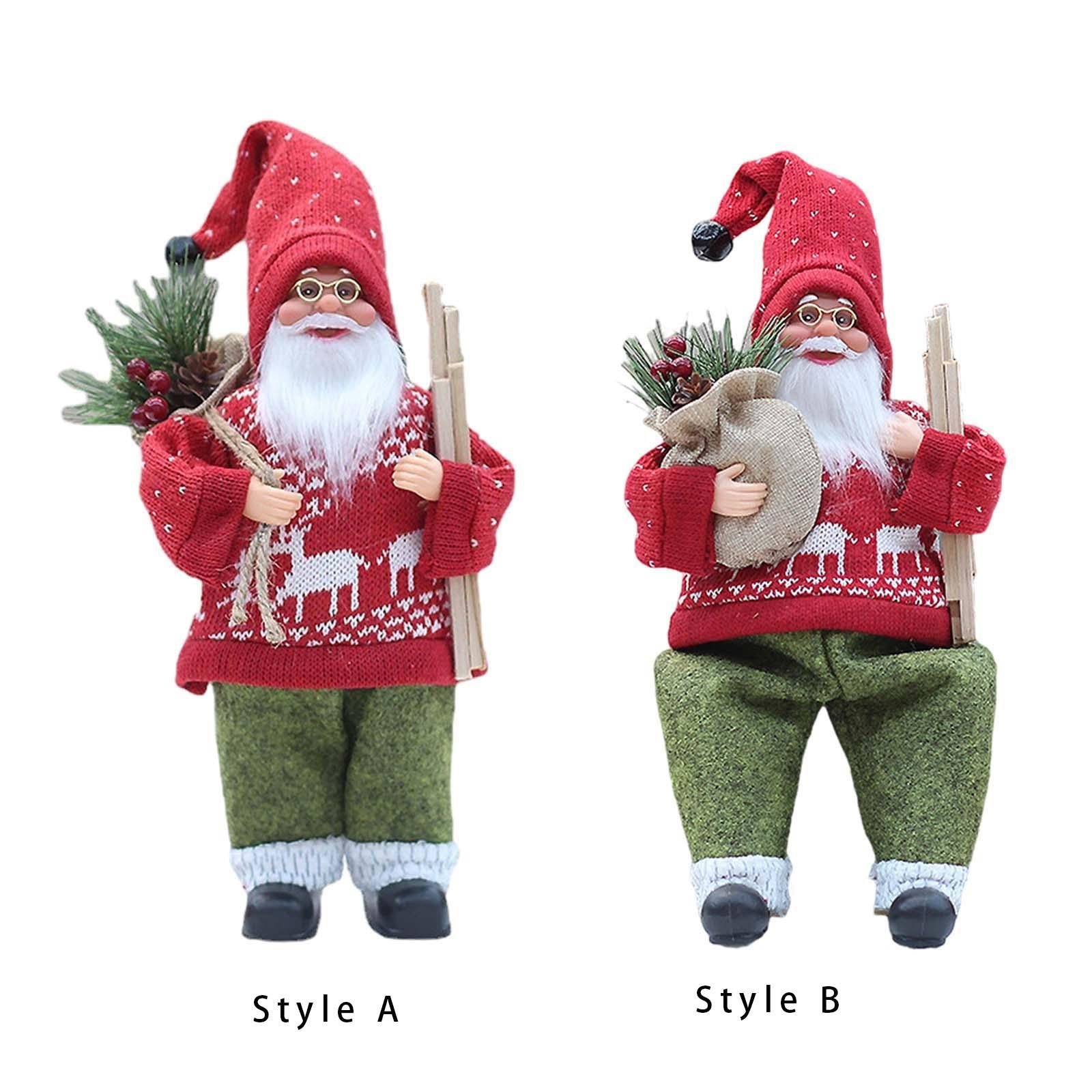 Santa Claus Decorations for New Year Gifts Indoor Outdoor Holiday Decoration Style A
