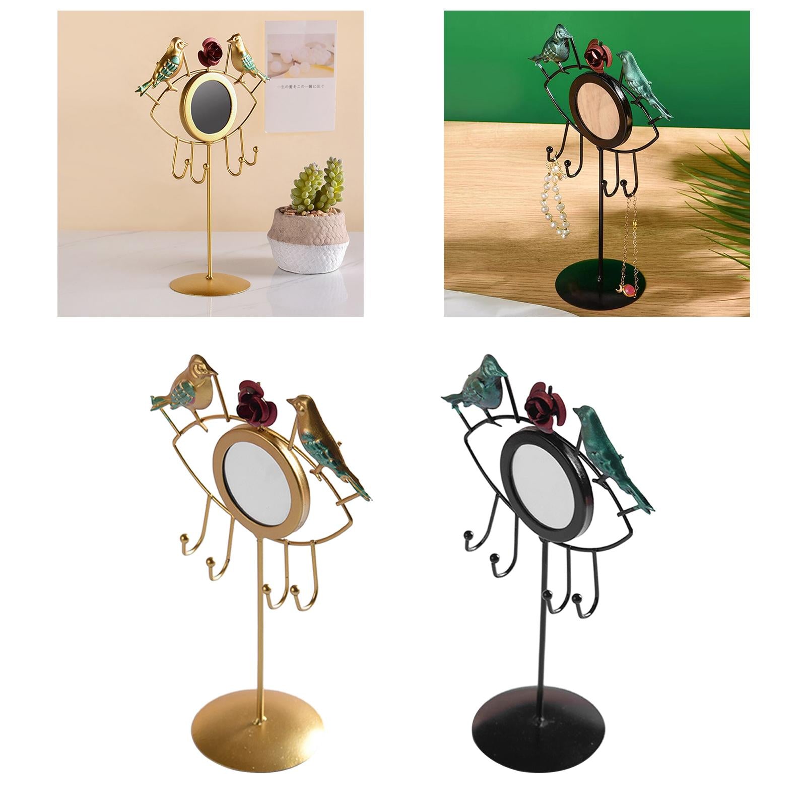 Jewelry Stand Exquisite Show Rack Jewelry Holder for Bracelet Ring Necklaces Gold