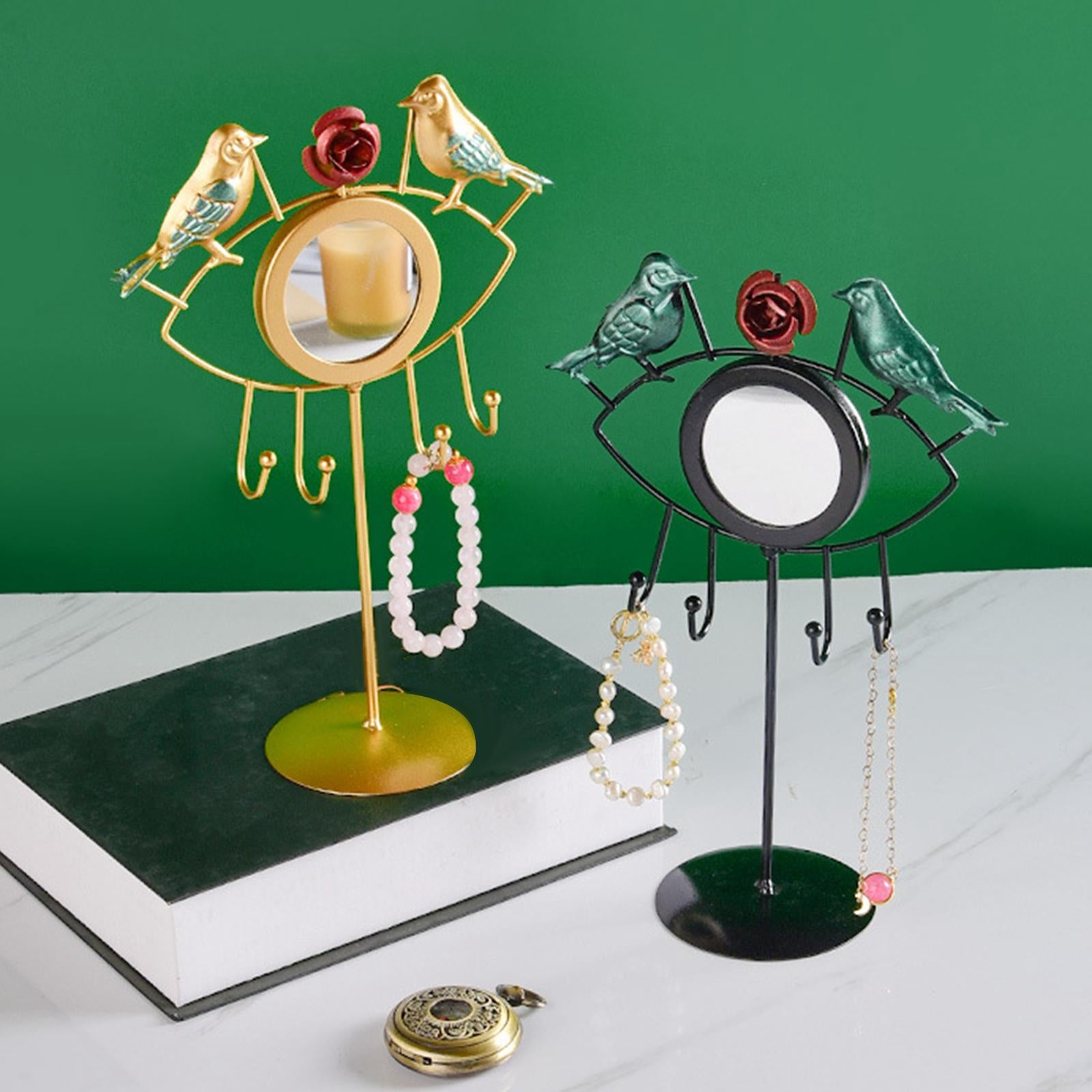 Jewelry Stand Exquisite Show Rack Jewelry Holder for Bracelet Ring Necklaces Gold