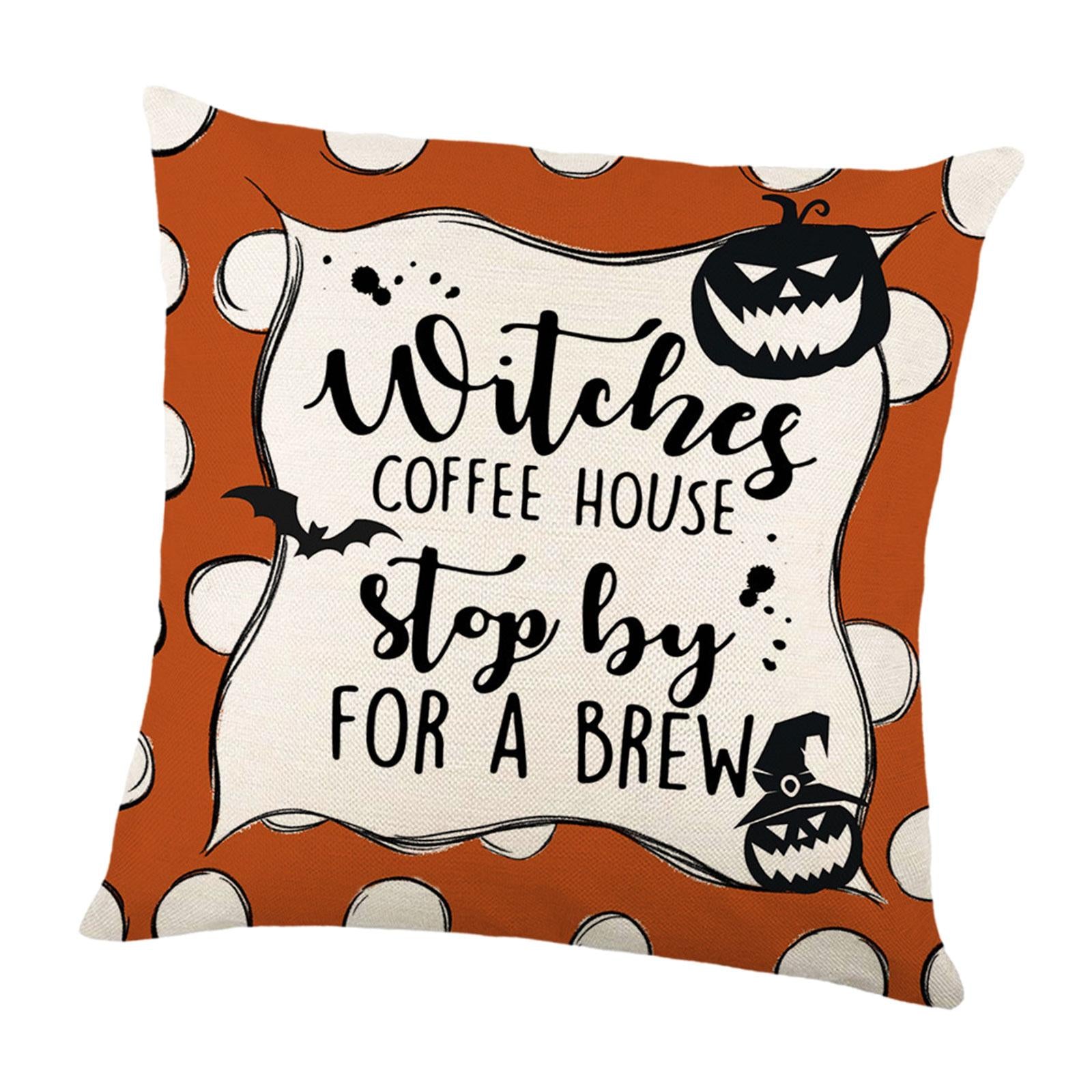 Halloween Pillow Cover Soft Halloween Cushion Cover for Gift Office Holidays Style B