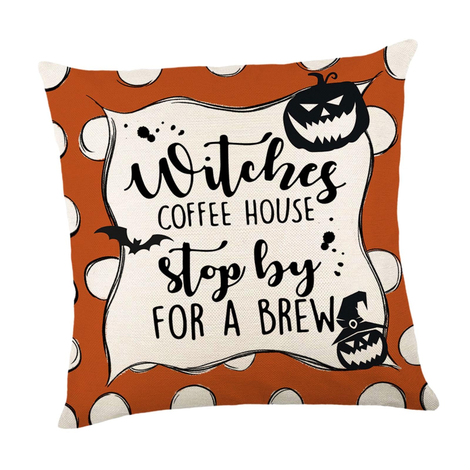 Halloween Pillow Cover Soft Halloween Cushion Cover for Gift Office Holidays Style B