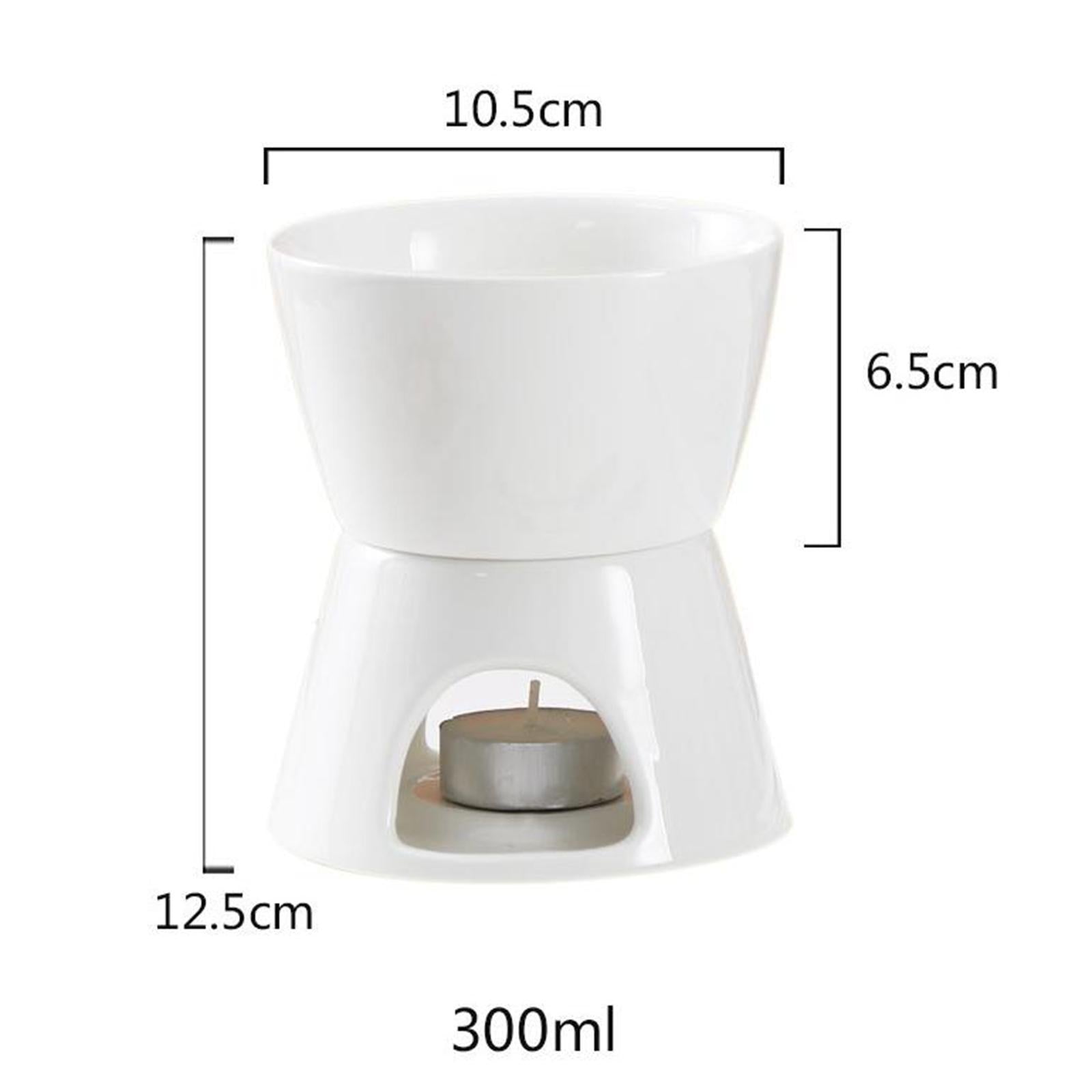Chocolate Fondue Pot Candy Homes Wax Melt Pot TeaLight Porcelain Melting Pot