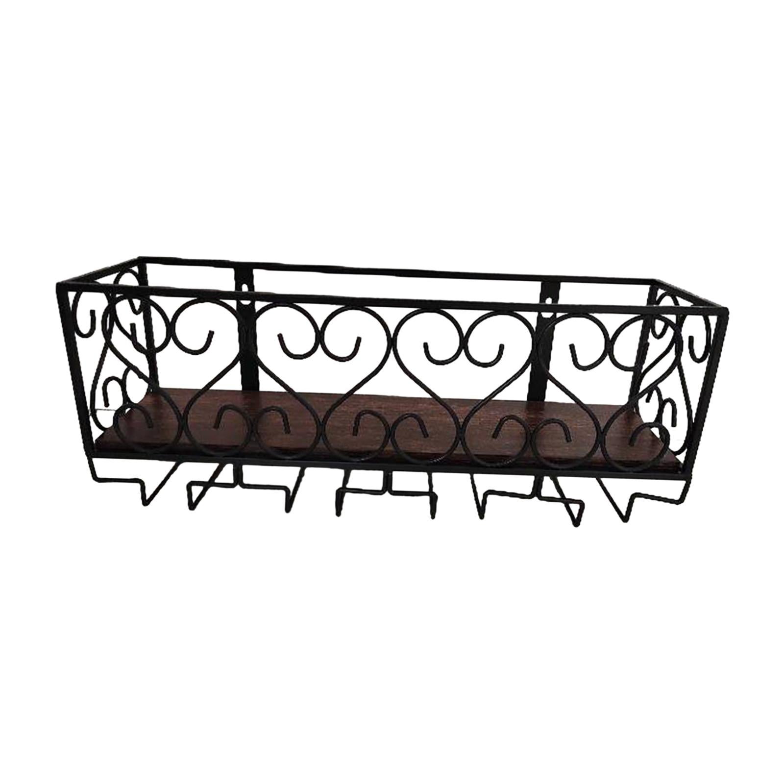 Wall Mounted Wine Bottle Rack Display Shelf for Hotel Bar Kitchen Countertop