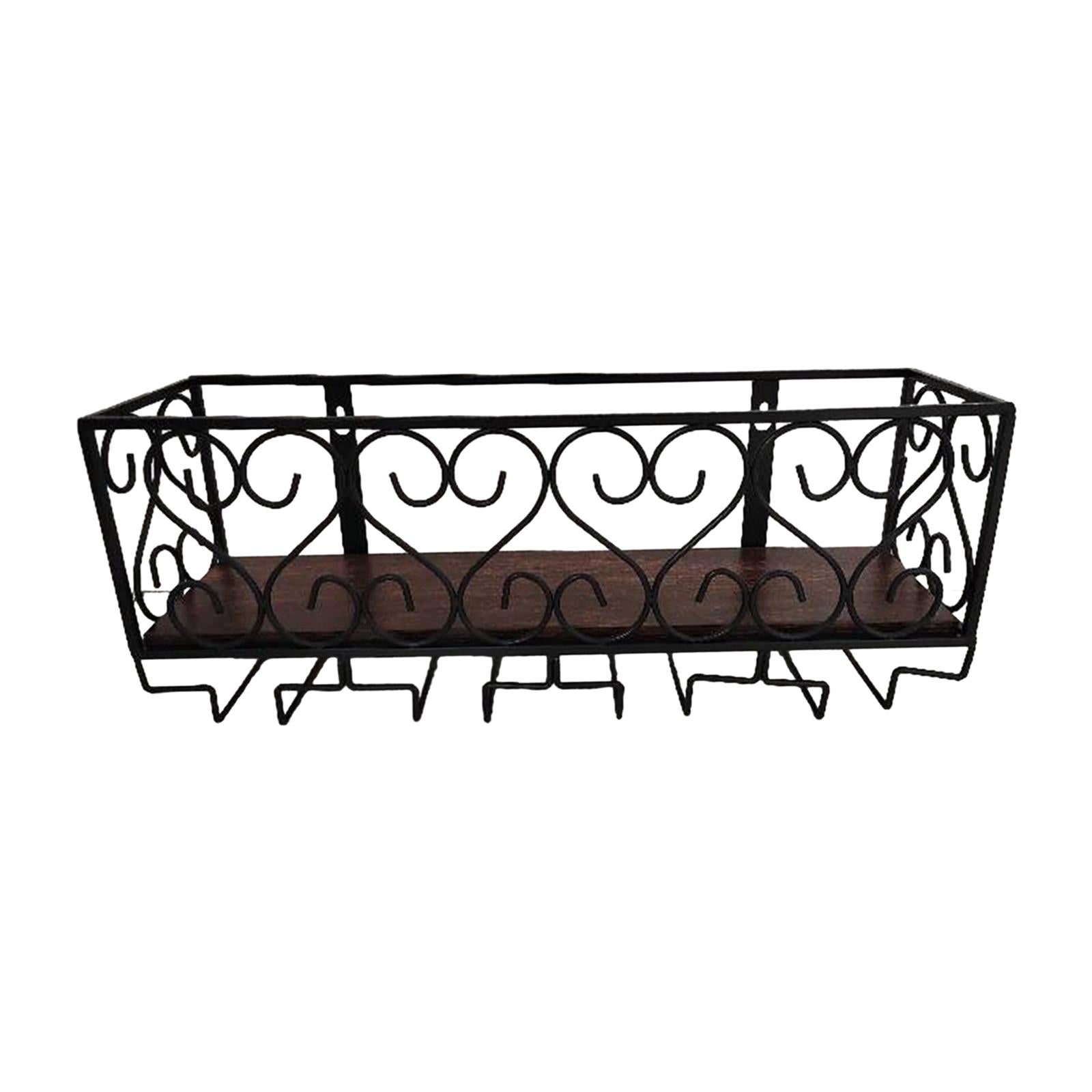 Wall Mounted Wine Bottle Rack Display Shelf for Hotel Bar Kitchen Countertop