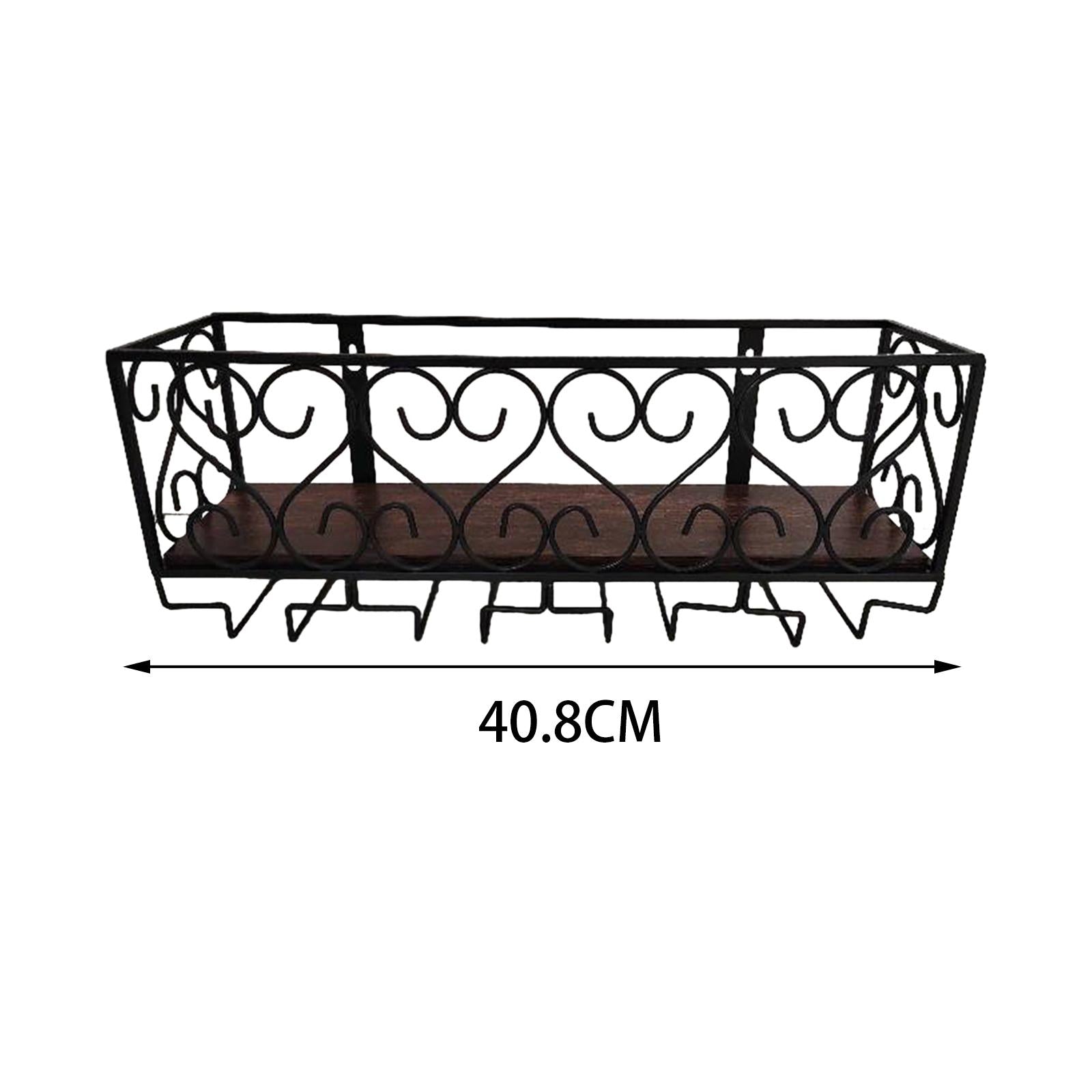 Wall Mounted Wine Bottle Rack Display Shelf for Hotel Bar Kitchen Countertop