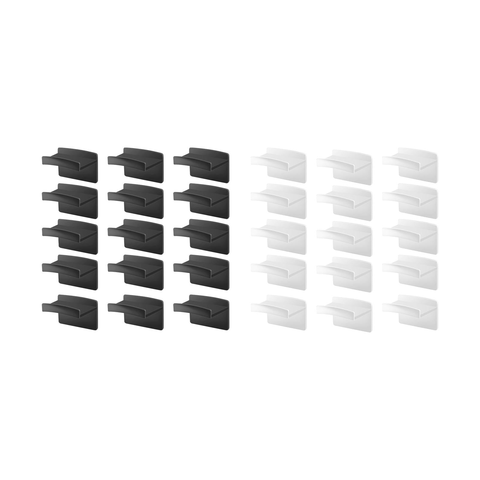 15x Hat Hooks Easy Installation Hold Hat Hangers for Living Room Home Closet Black