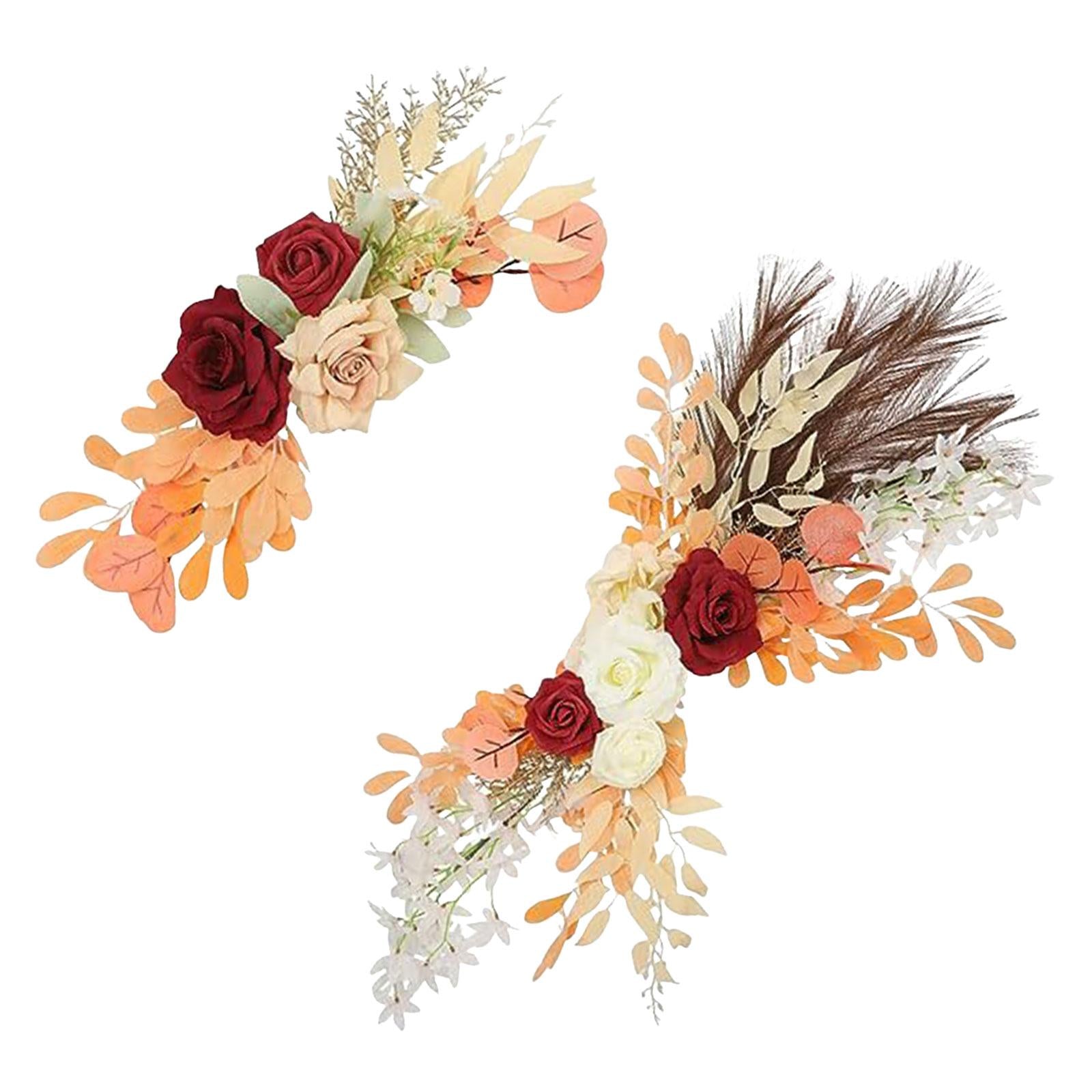 2 Pieces Artificial Arch Flower Multicolors for Arrangement Wedding Ceremony Style A