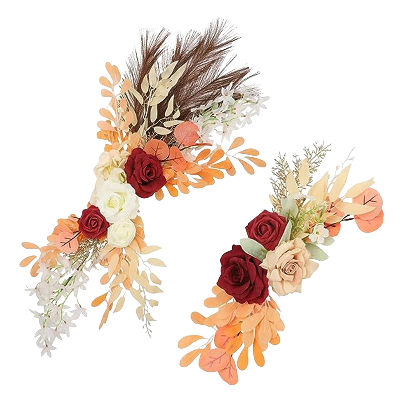 2 Pieces Artificial Arch Flower Multicolors for Arrangement Wedding Ceremony Style A