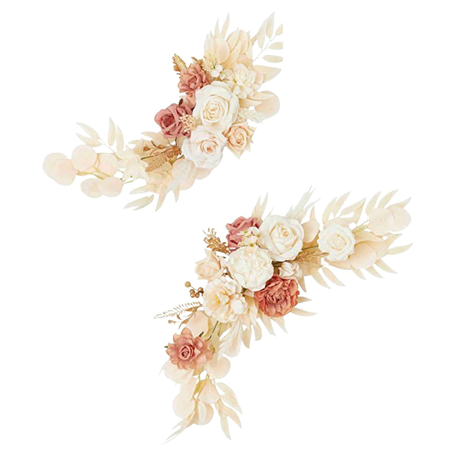 2 Pieces Artificial Arch Flower Multicolors for Arrangement Wedding Ceremony Style B