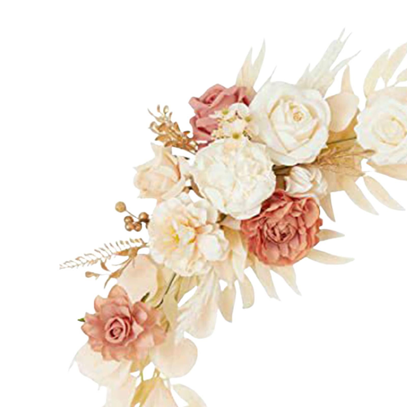 2 Pieces Artificial Arch Flower Multicolors for Arrangement Wedding Ceremony Style B