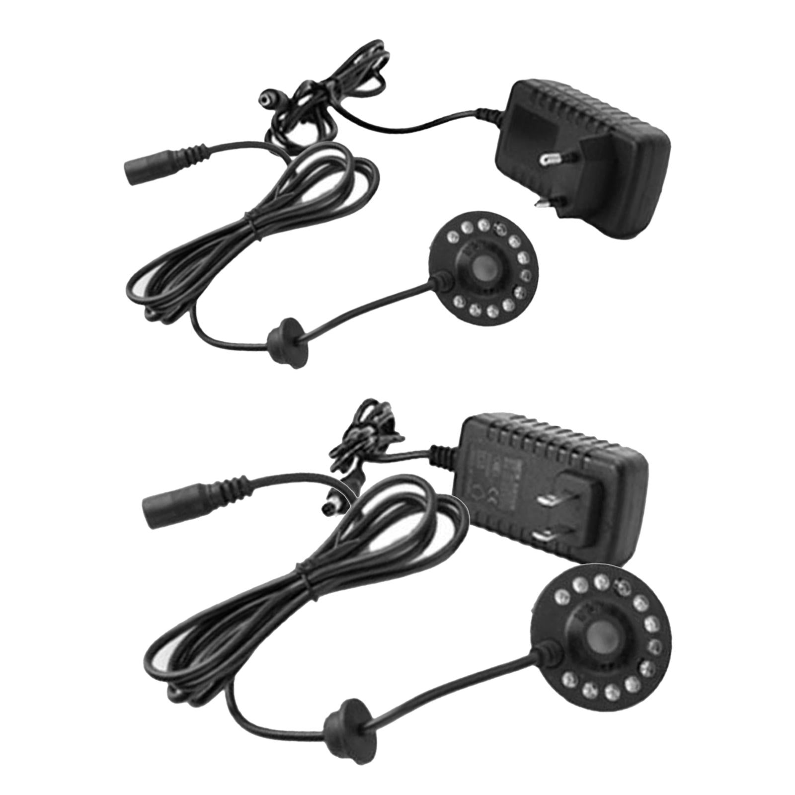 4xMini Mist Fogger Mister with Colorful Lights EU Adapter Plug