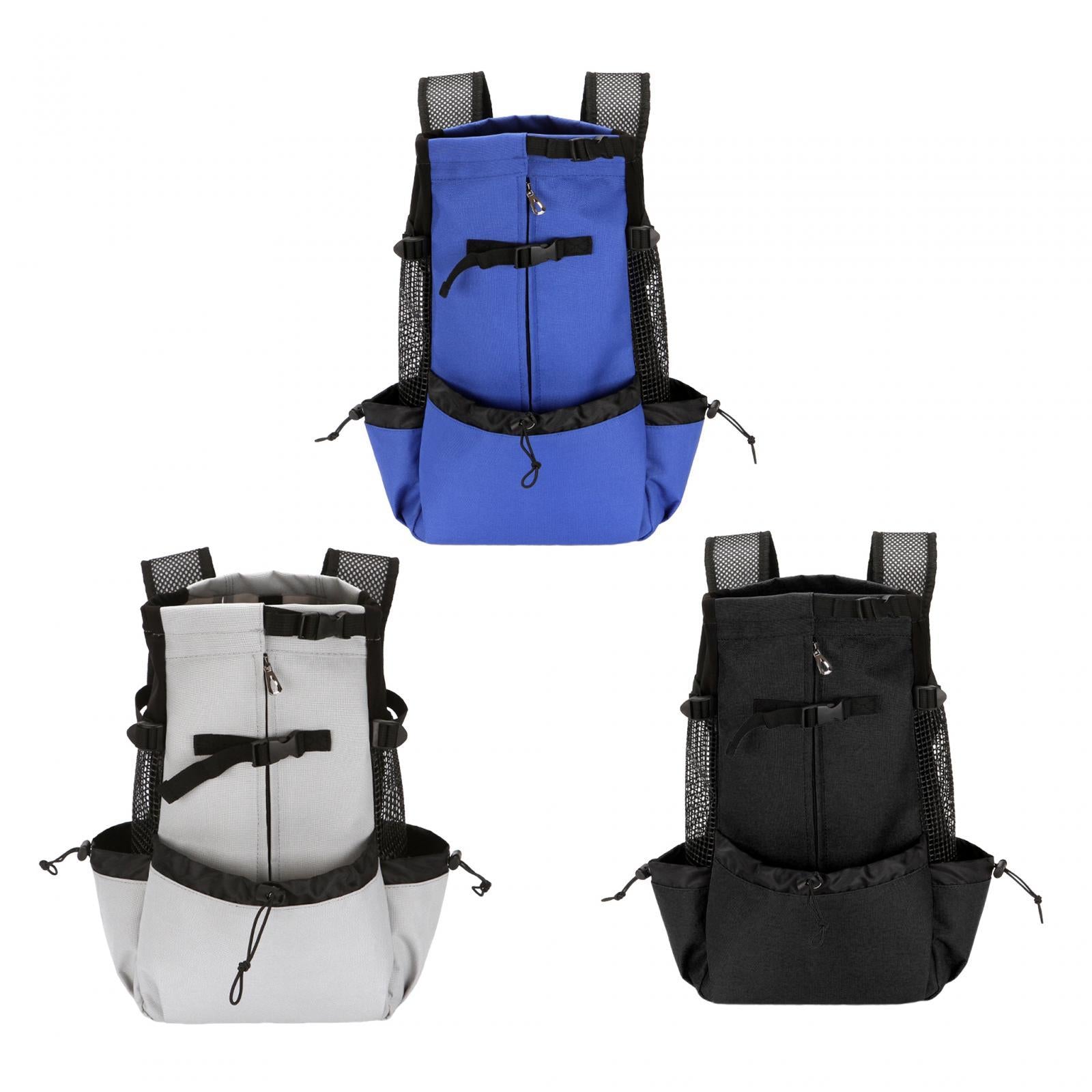 Dog Carrier Backpack Breathable Travel Bag for Traveling Hiking Walking Blue S