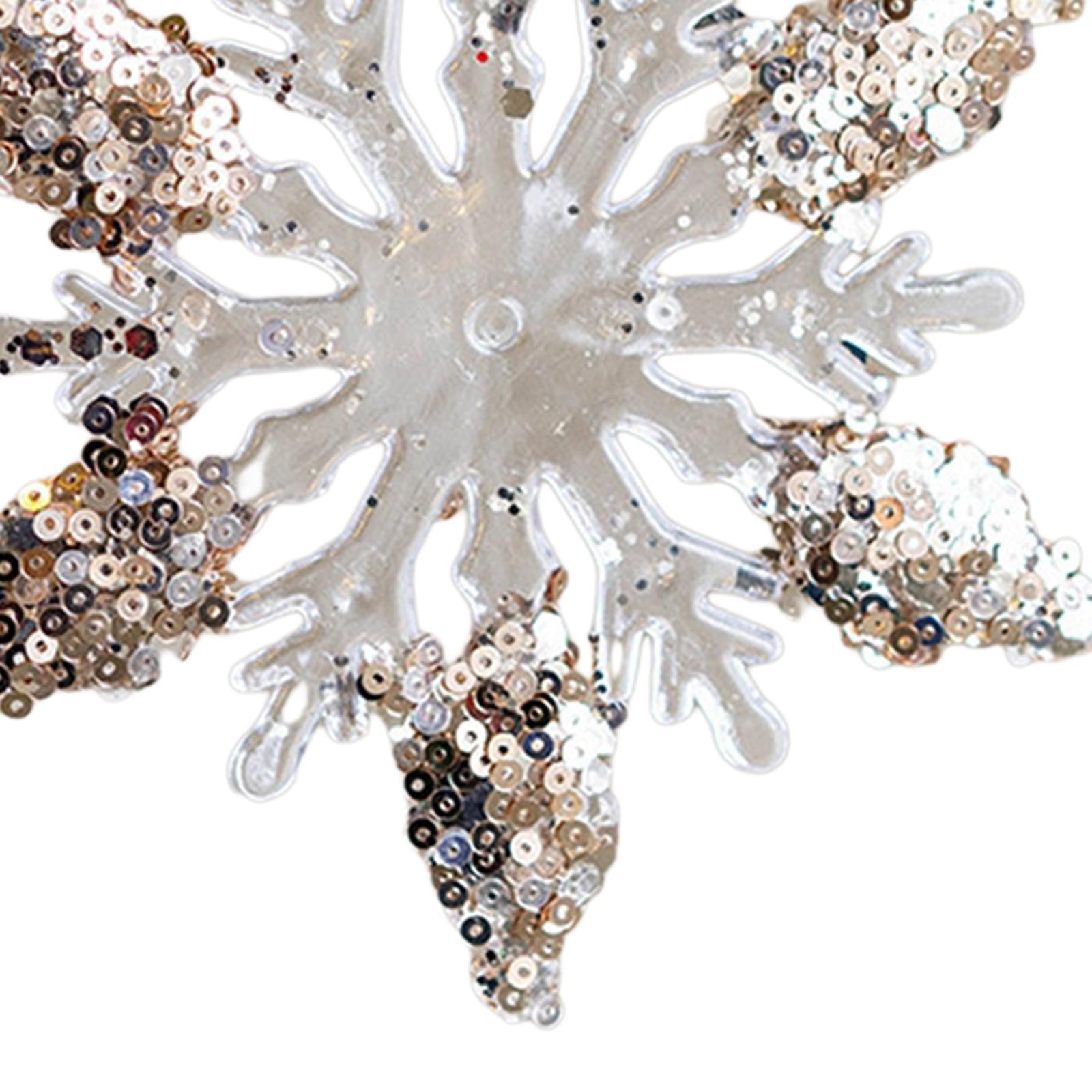 Snowflake Pendants for Winter Theme Party Home Family Kitchen New Year Party Style C
