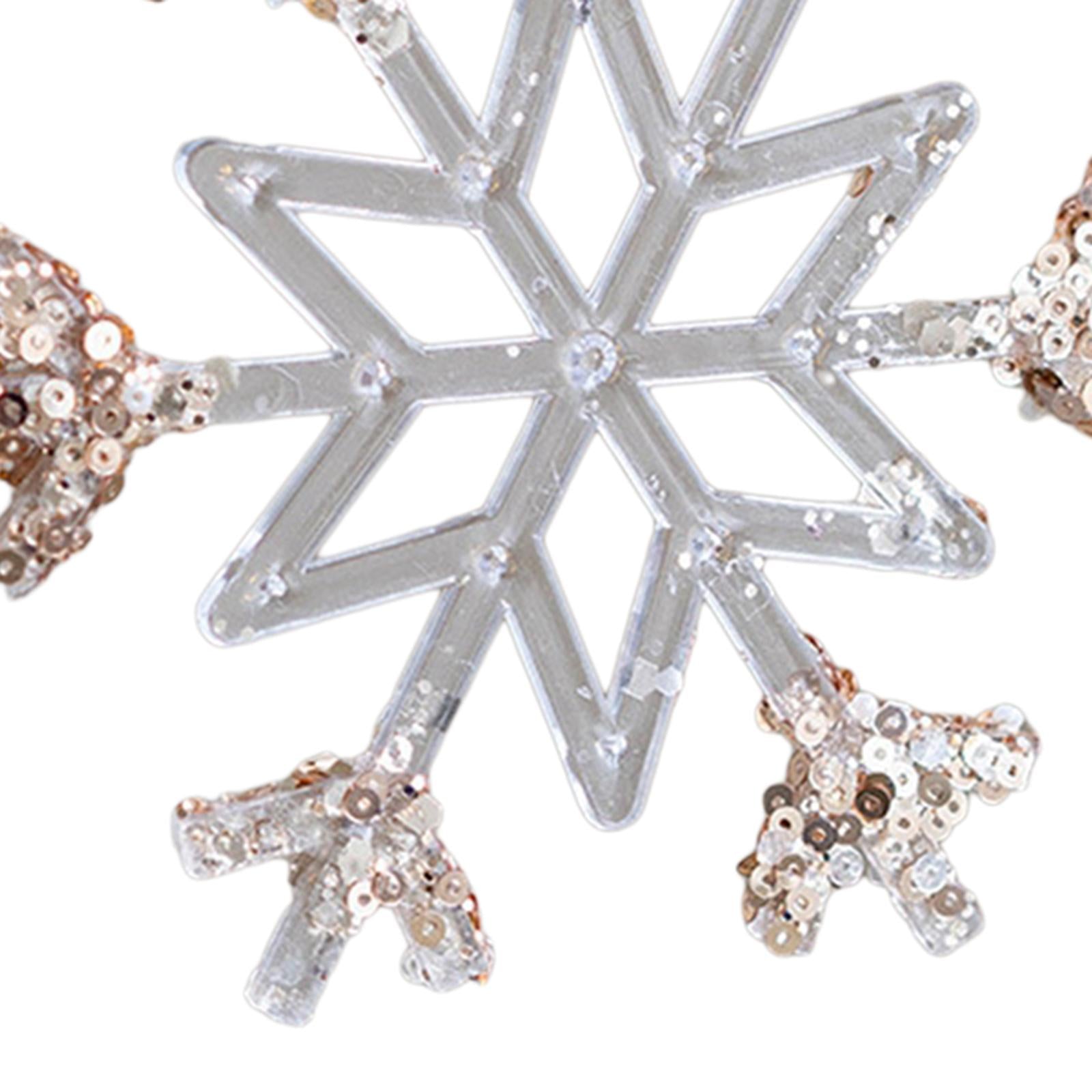 Snowflake Pendants for Winter Theme Party Home Family Kitchen New Year Party Style D