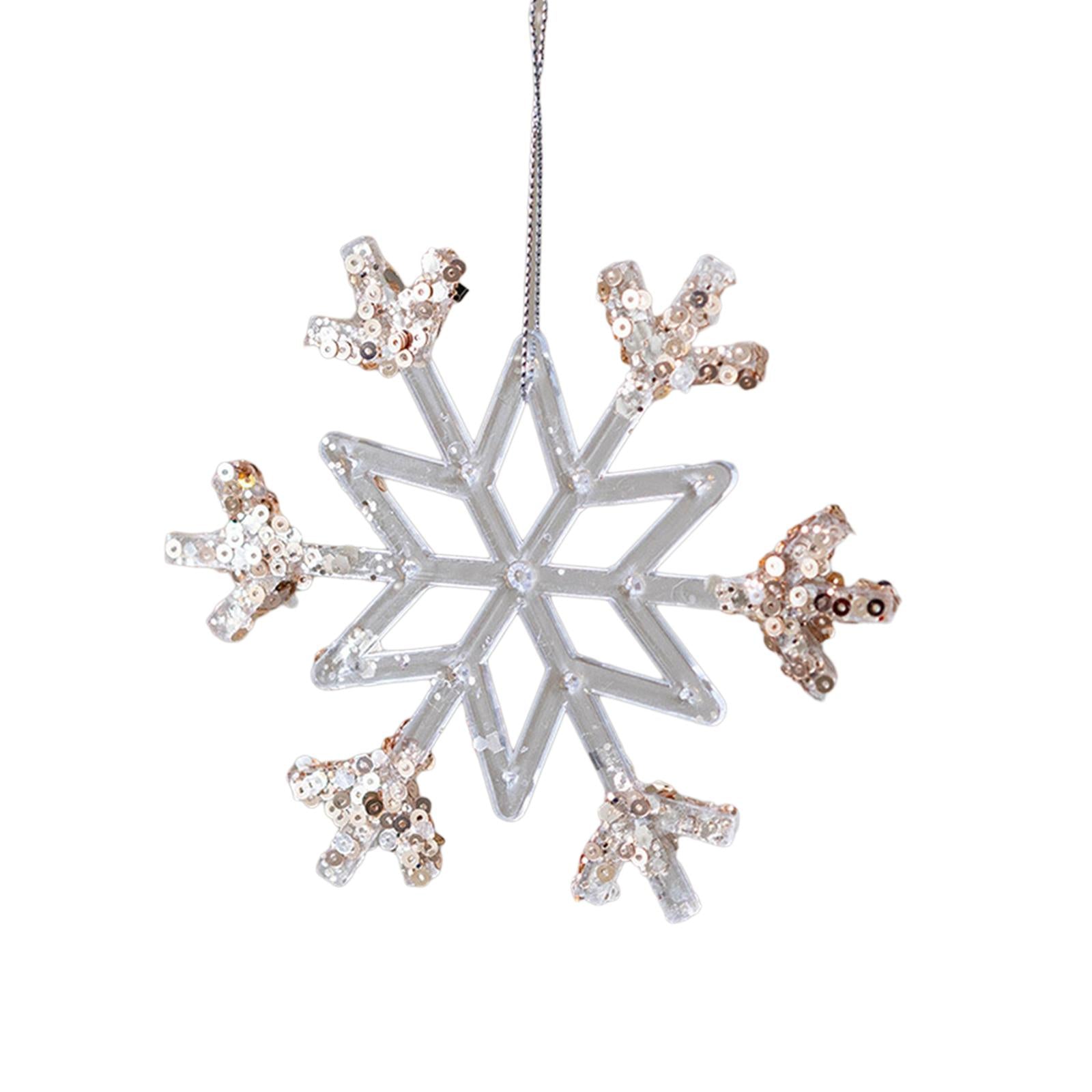 Snowflake Pendants for Winter Theme Party Home Family Kitchen New Year Party Style D