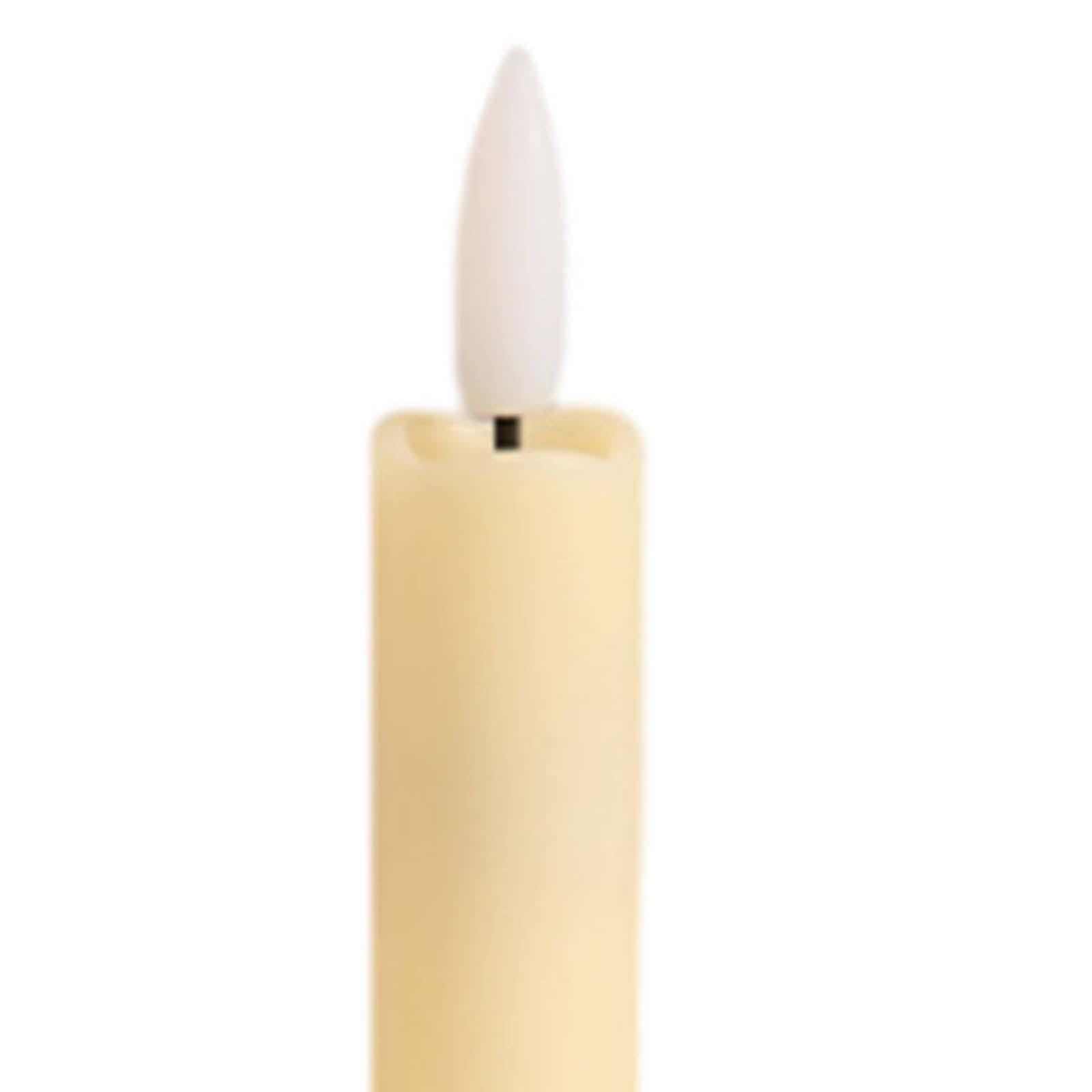 6x LED Pillar Candles Decor Flameless Candles for Holiday Halloween New Year Ivory