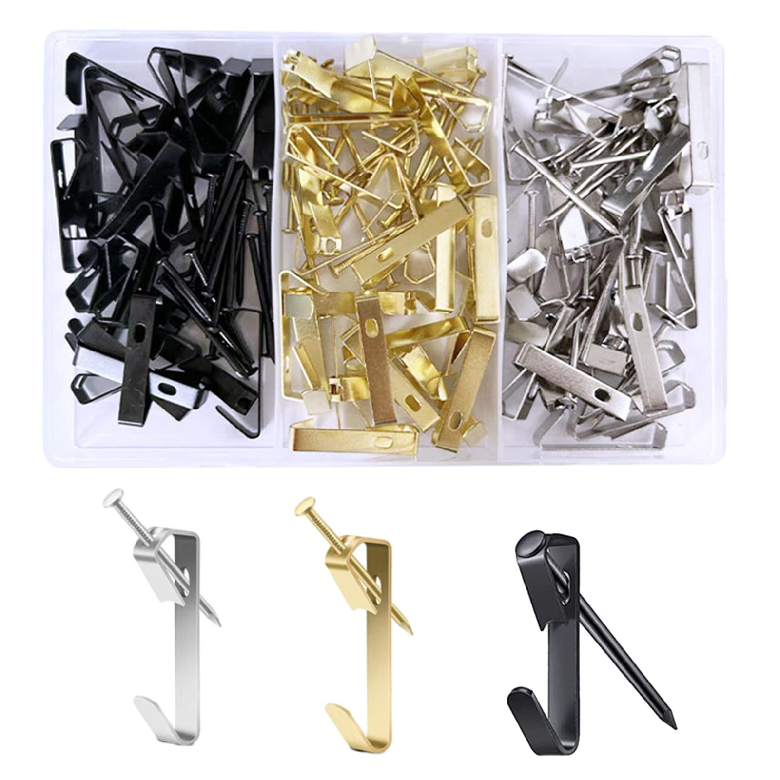 75Pcs Picture Hangers 50lb with Nails Heavy Duty for Umbrella Pictures Clock
