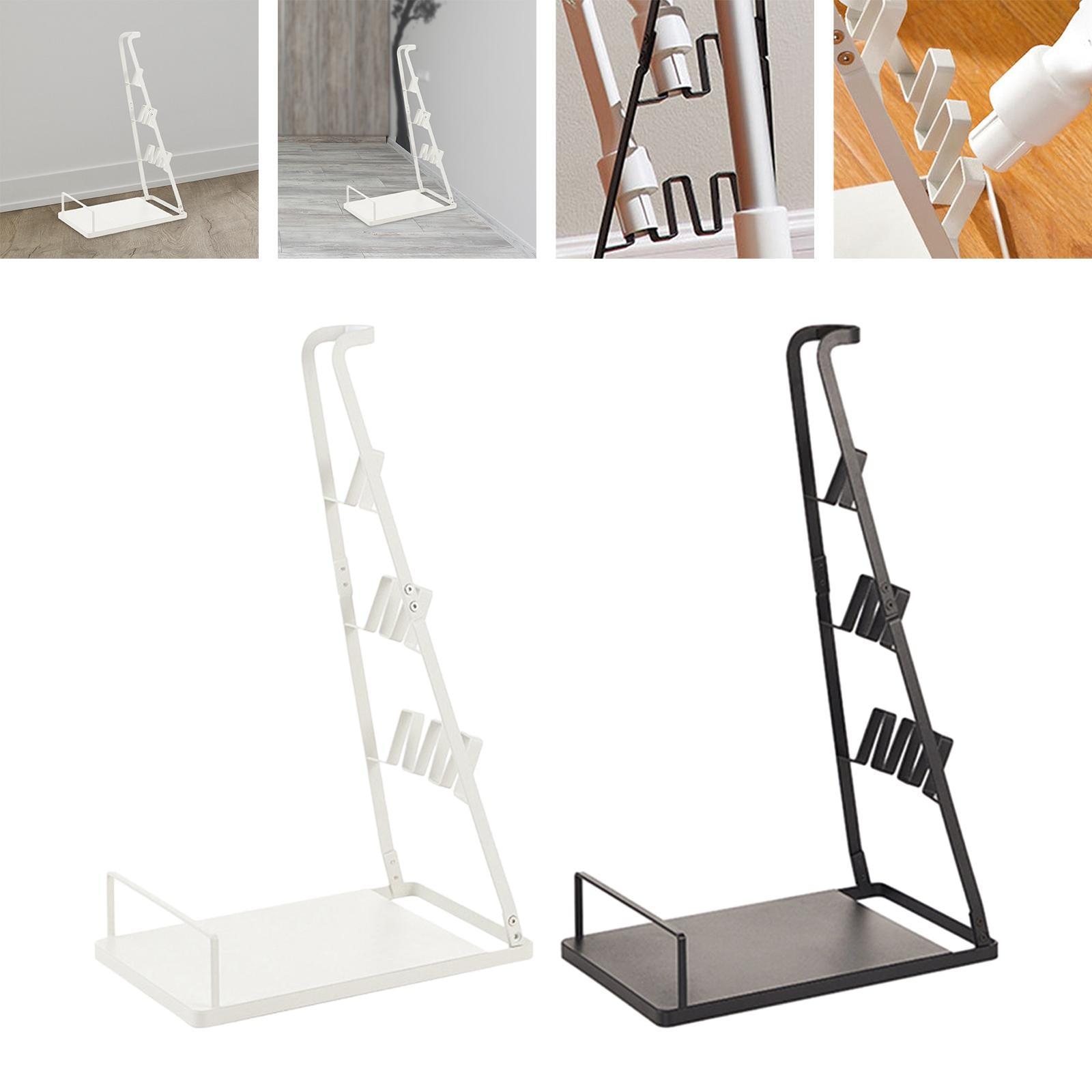 Vacuum Stand Universal Durable Vacuum Cleaner Storage Rack for Bathroom Home White