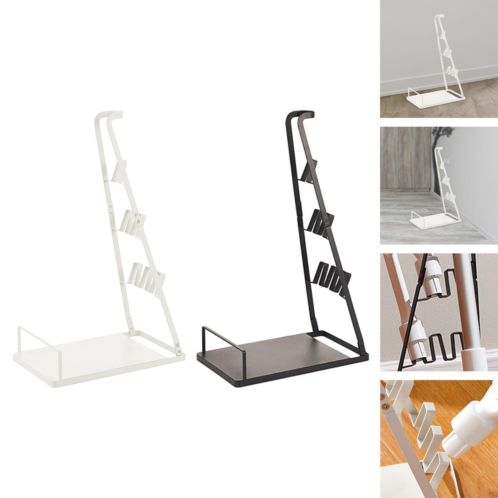 Vacuum Stand Universal Durable Vacuum Cleaner Storage Rack for Bathroom Home White