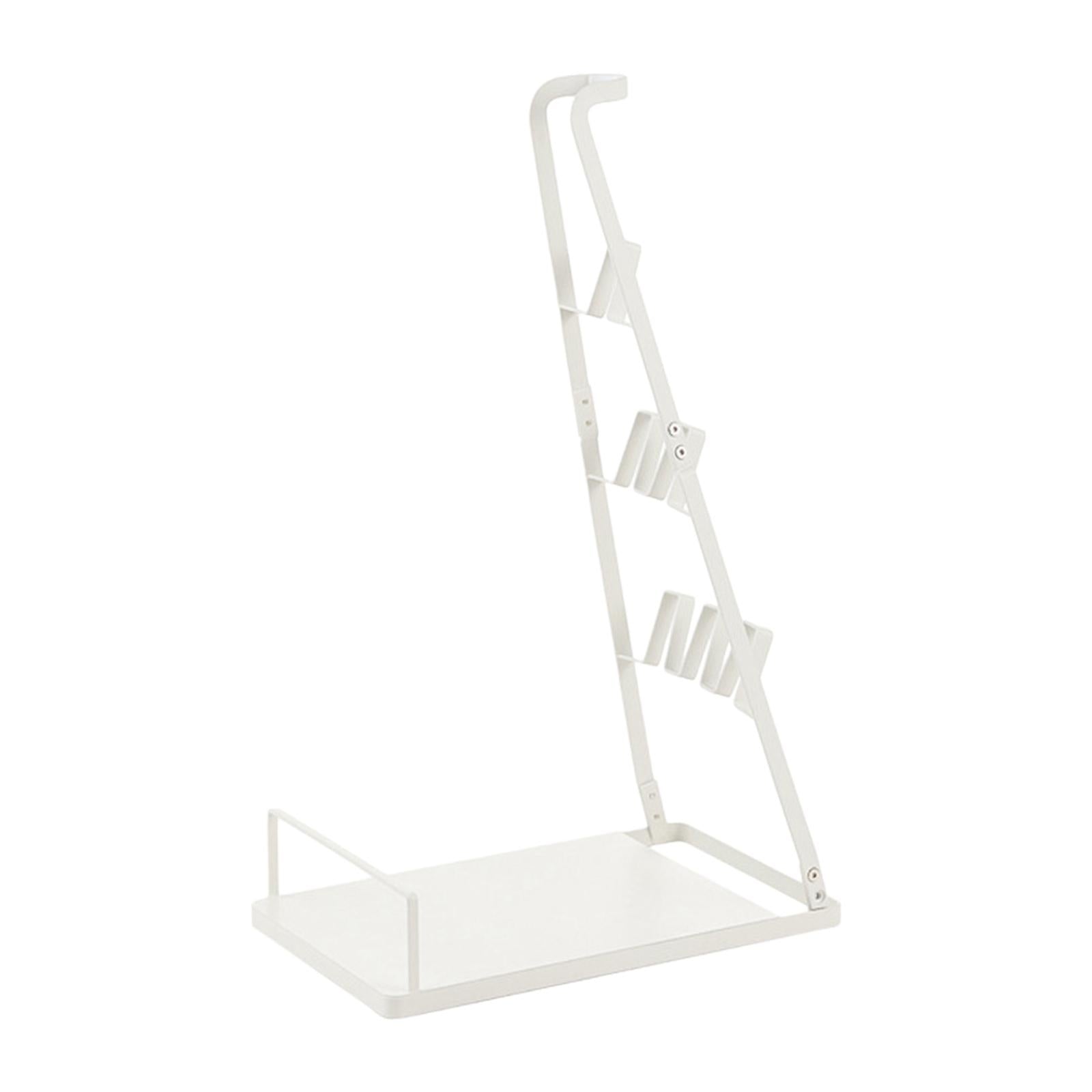 Vacuum Stand Universal Durable Vacuum Cleaner Storage Rack for Bathroom Home White