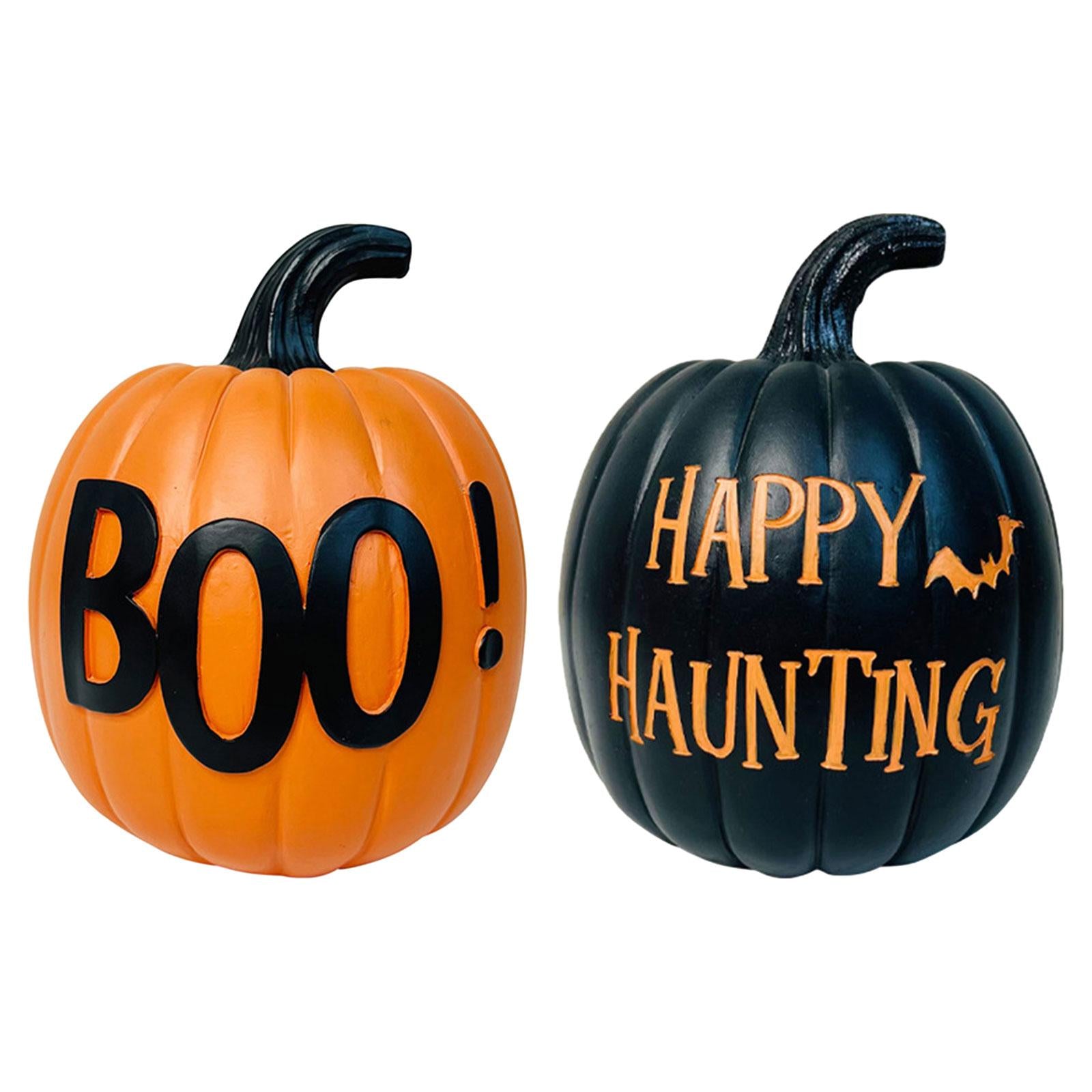 Halloween Pumpkin Props Artificial Vegetables for Porch Party Outdoor Indoor Orange
