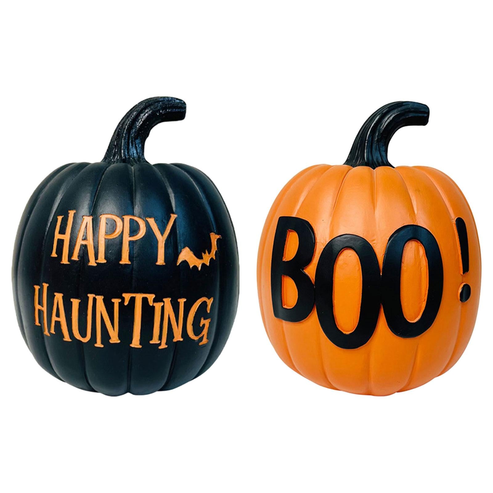 Halloween Pumpkin Props Artificial Vegetables for Porch Party Outdoor Indoor Orange
