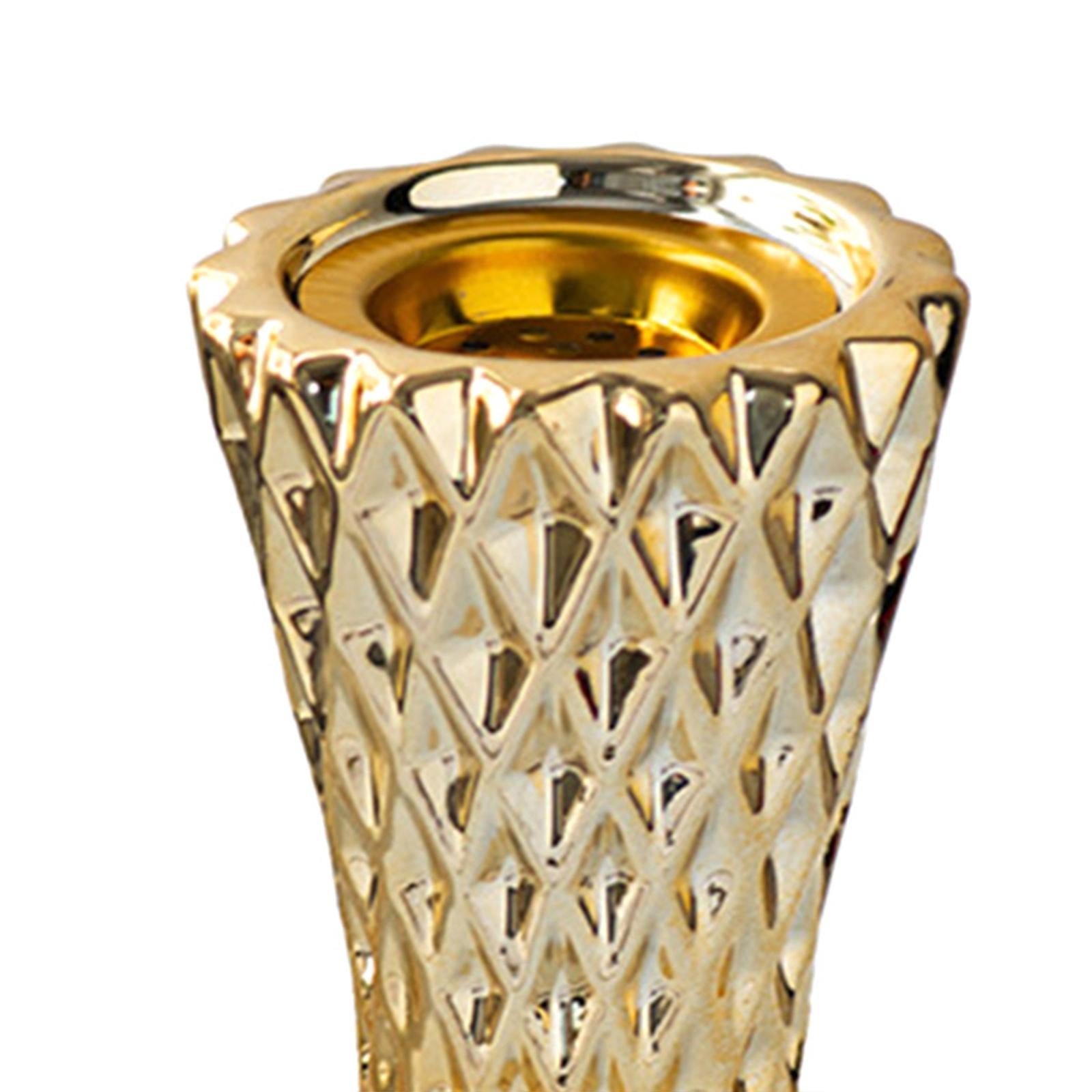 Candle Holder Crafts Candlestick Holder for Table Centerpiece Dinner Wedding golden